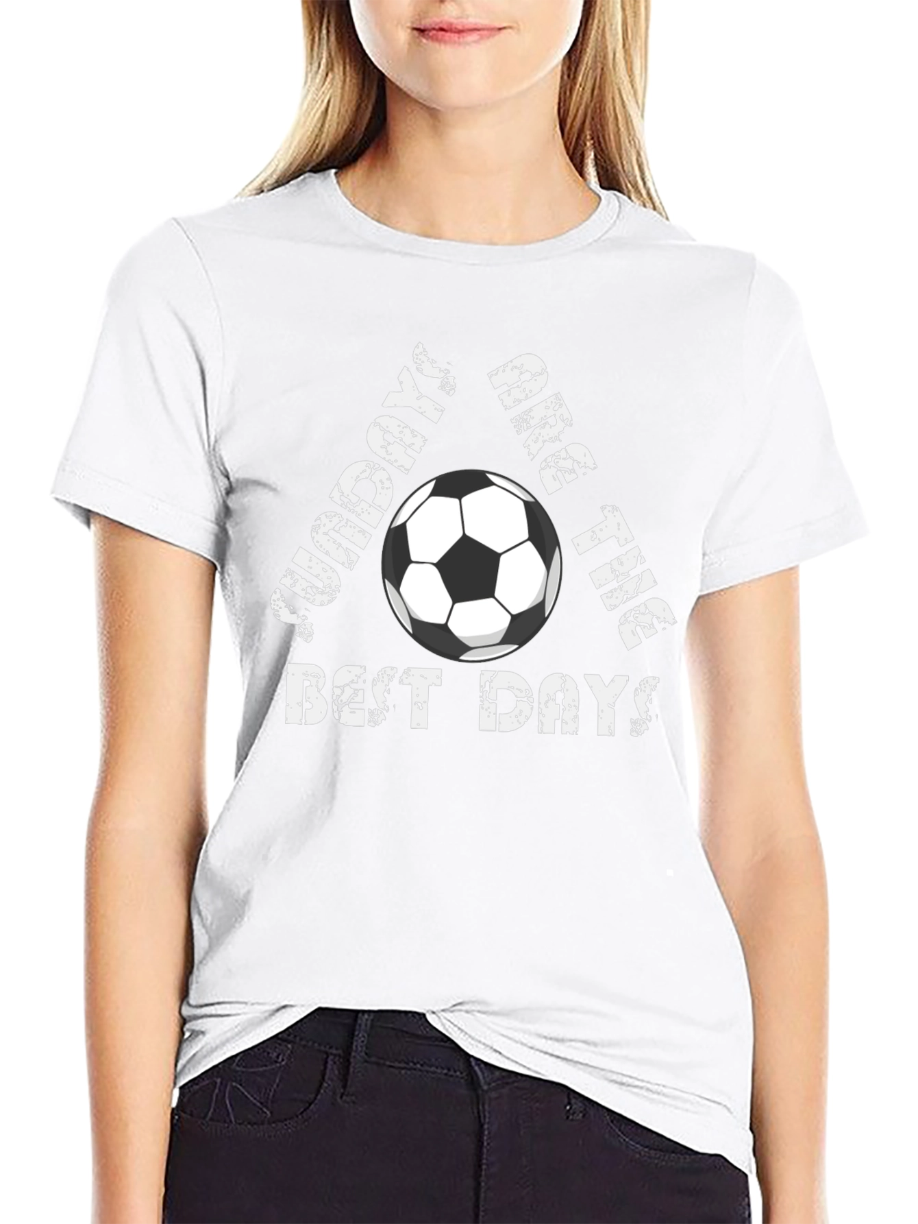 Black Soccer Sundays T-Shirt - Best Days Tee! view 9