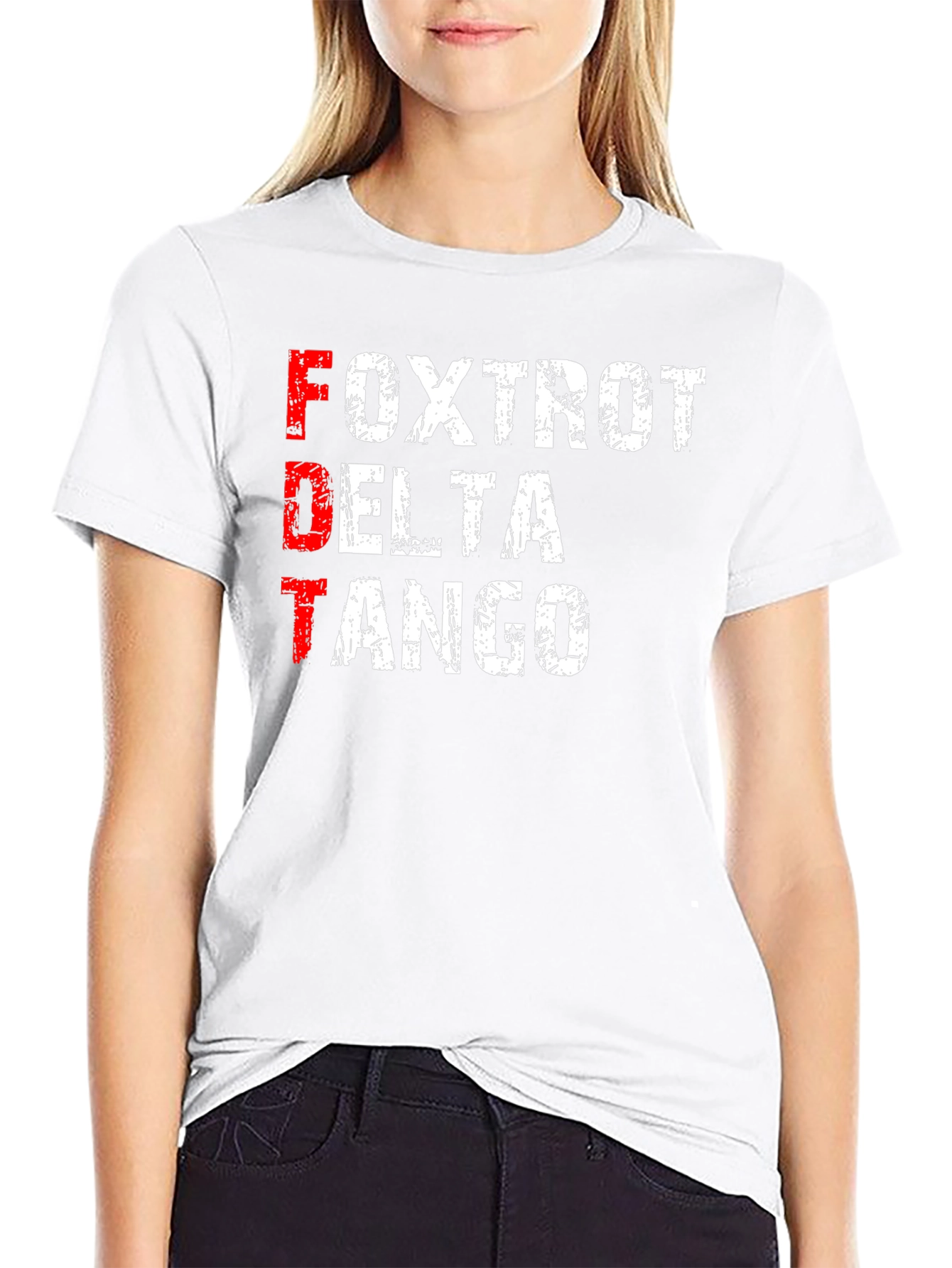 Black FDT Foxtrot Delta Tango Graphic T-Shirt view 9
