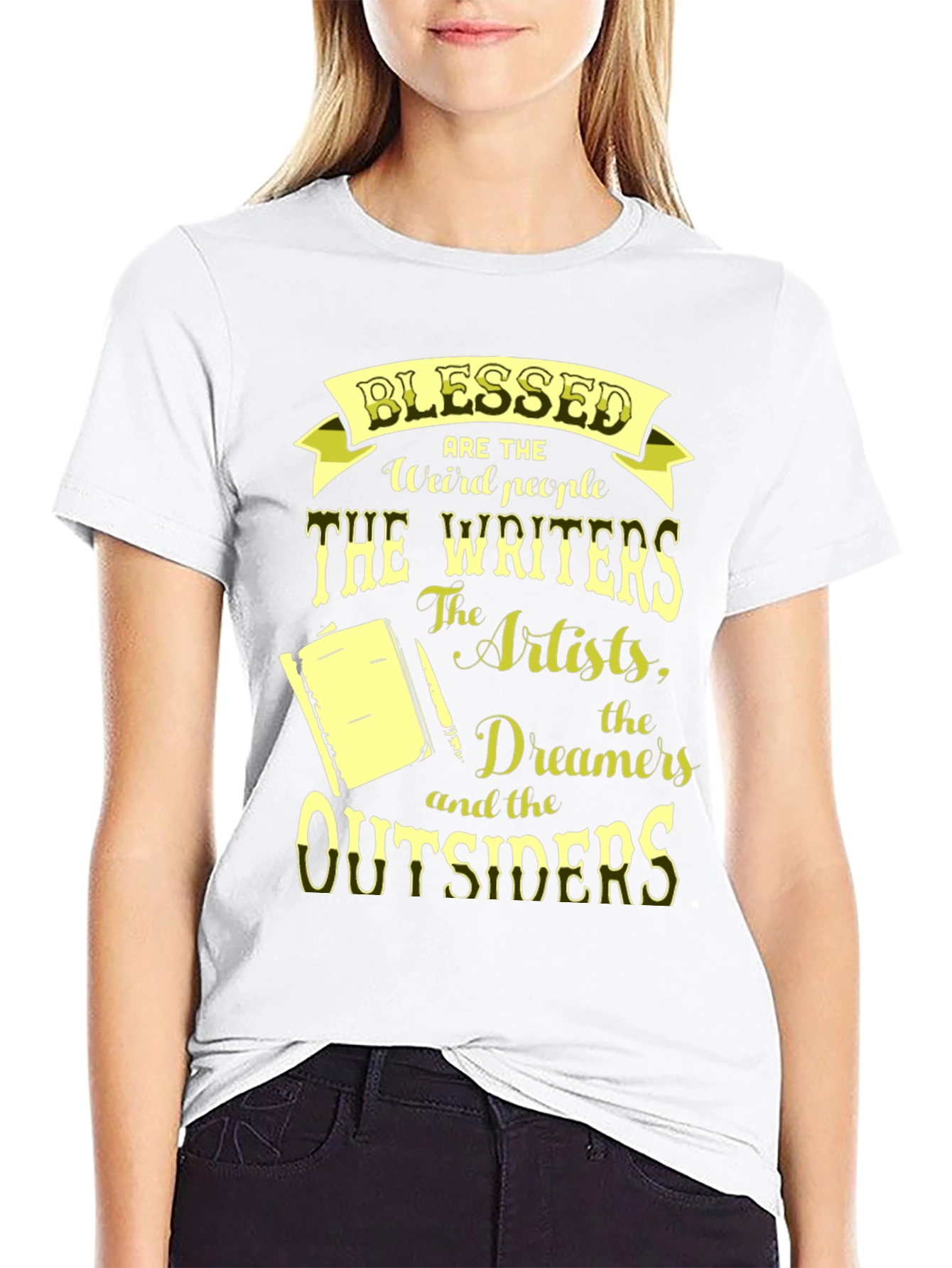 Black Blessed Writers & Artists T-Shirt view 9