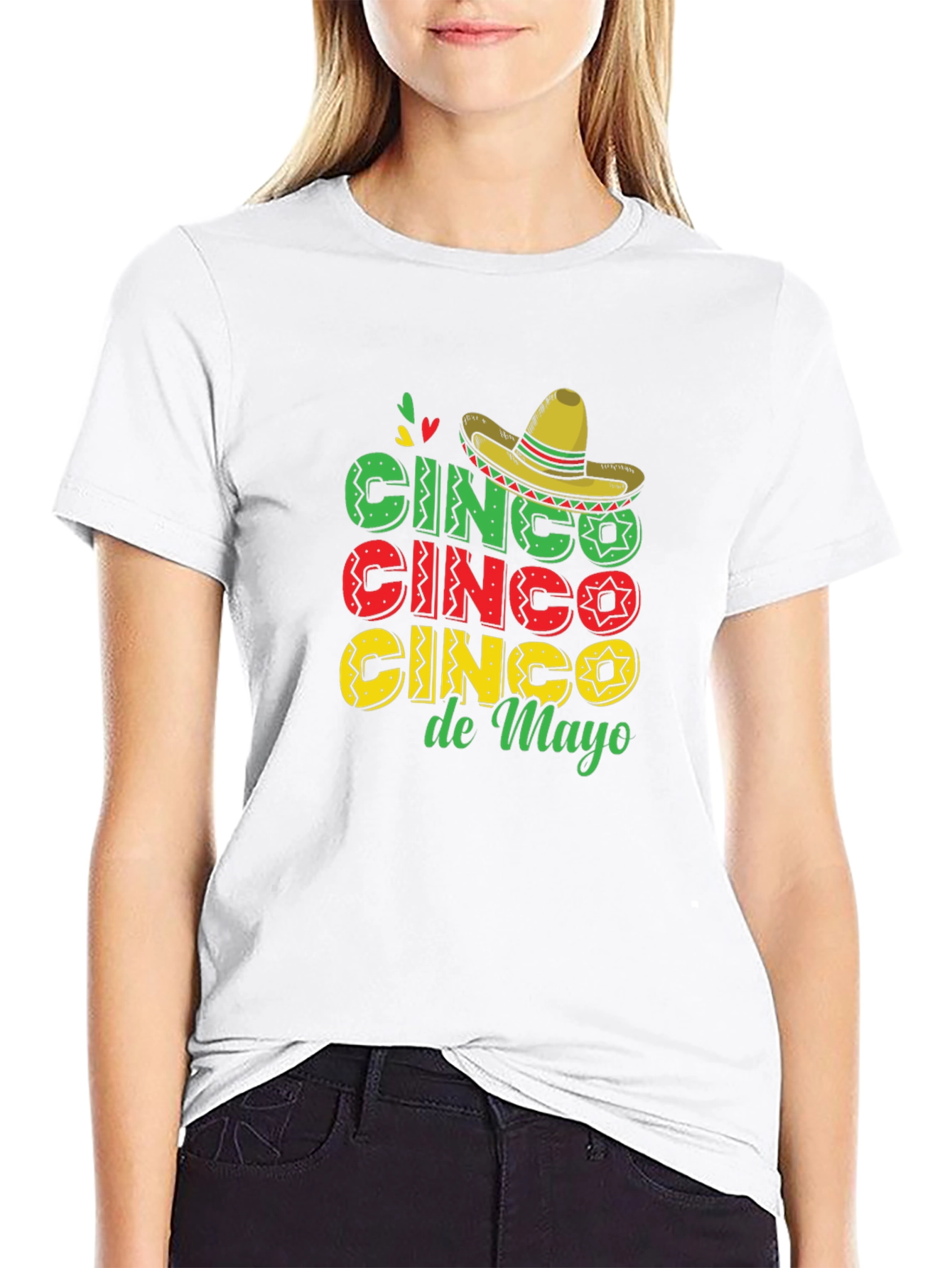 Black Cinco De Mayo T-Shirt Black Cotton view 9