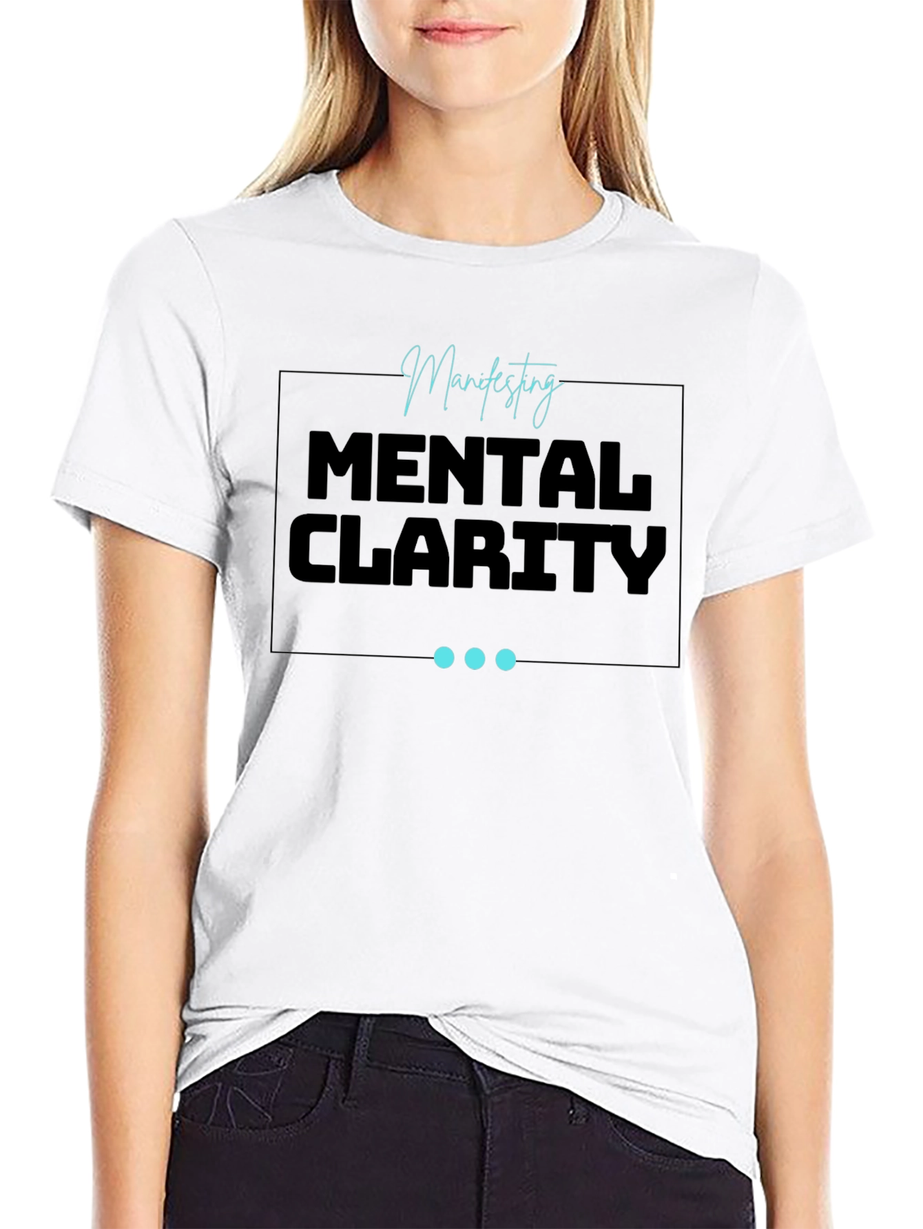 Black Mental Clarity Tee - Manifesting Focus view 9