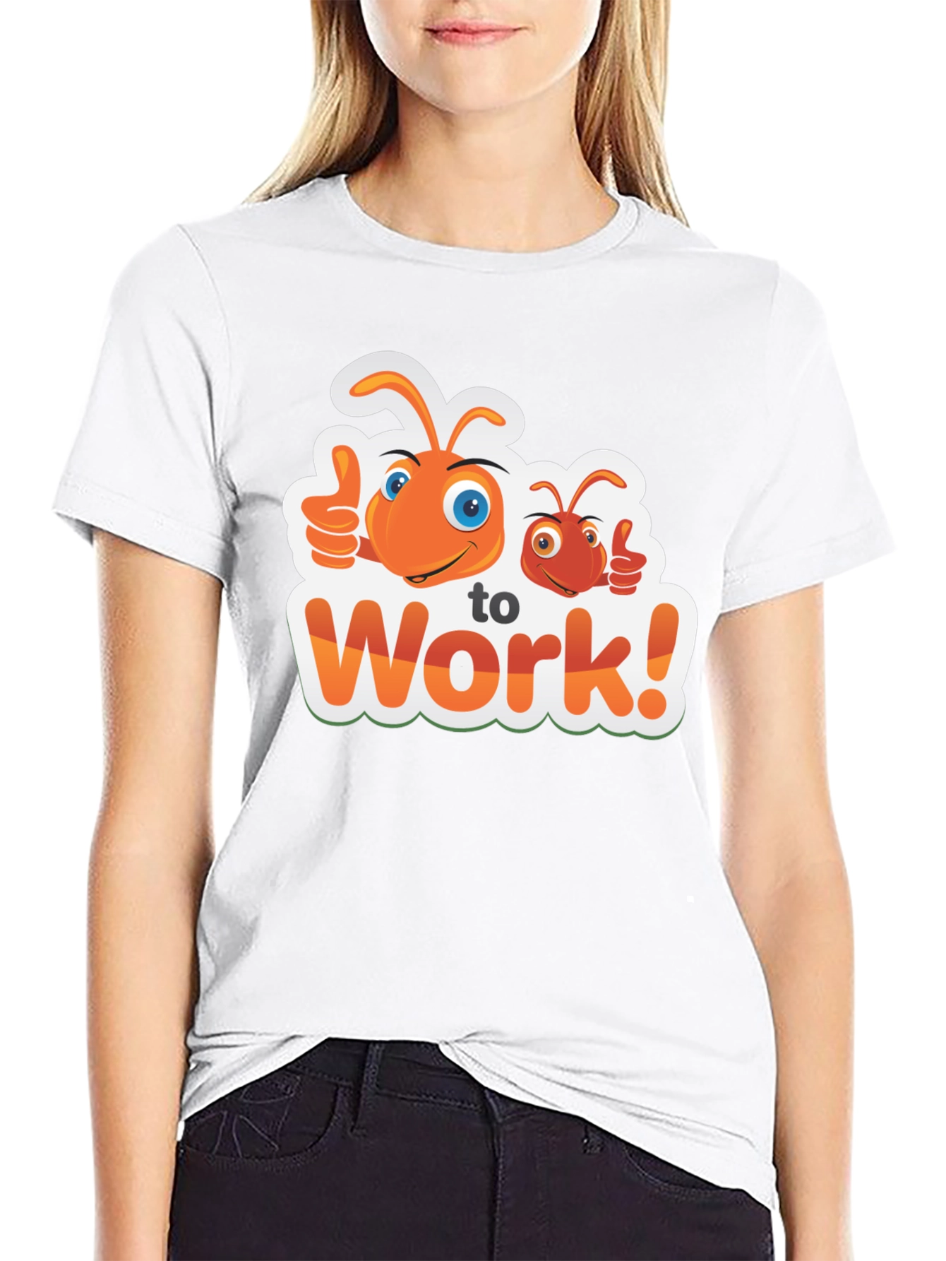 Ant To Work! Graphic Black T-Shirt - 9