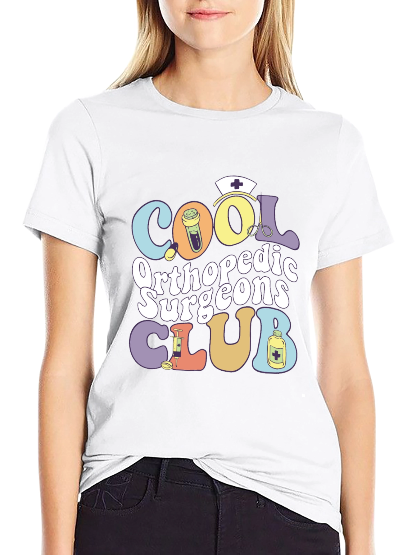 Black Cool Orthopedic Surgeons Club T-Shirt view 9
