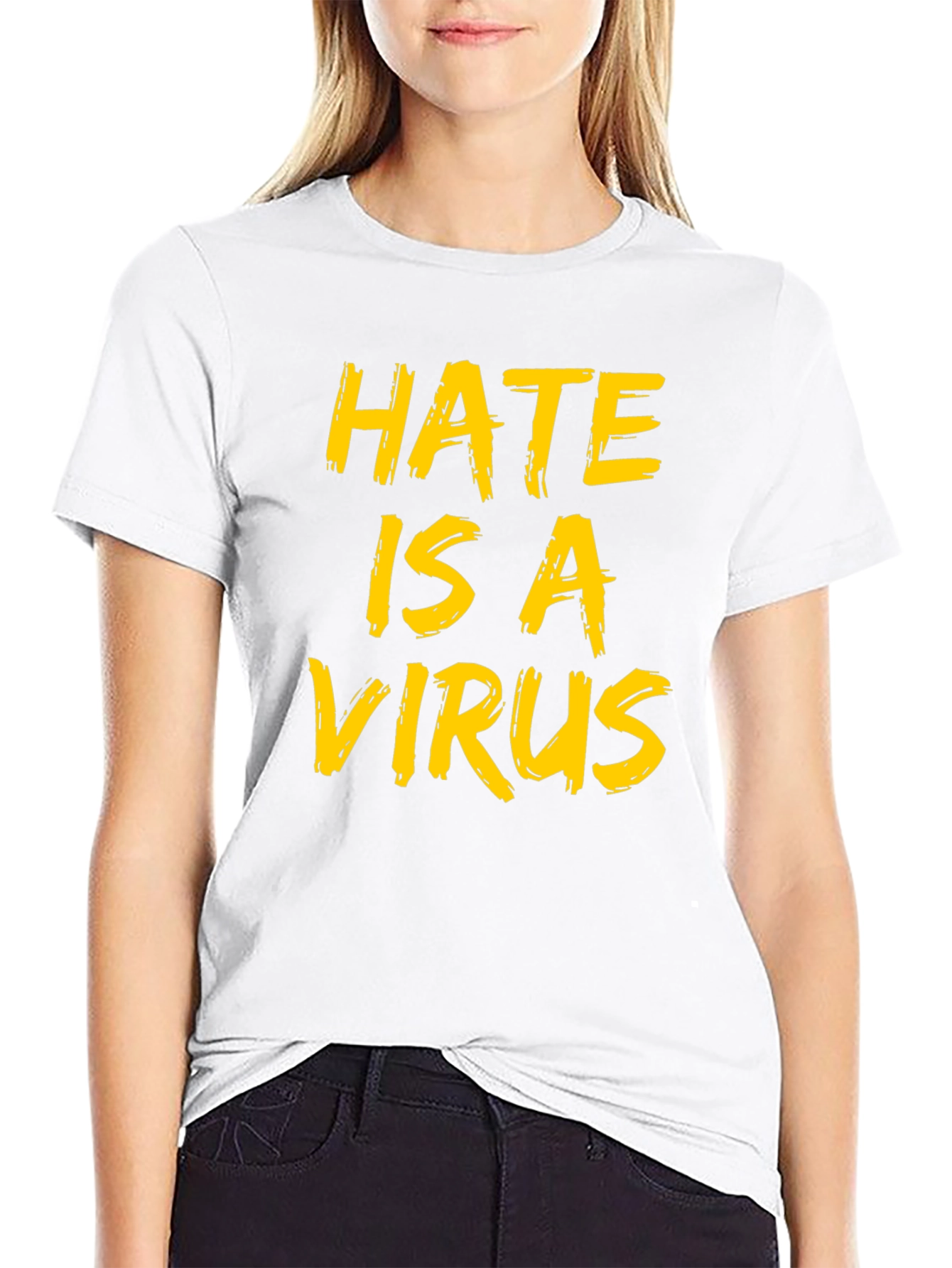 Hate is a Virus Graphic Tee - Black - 9