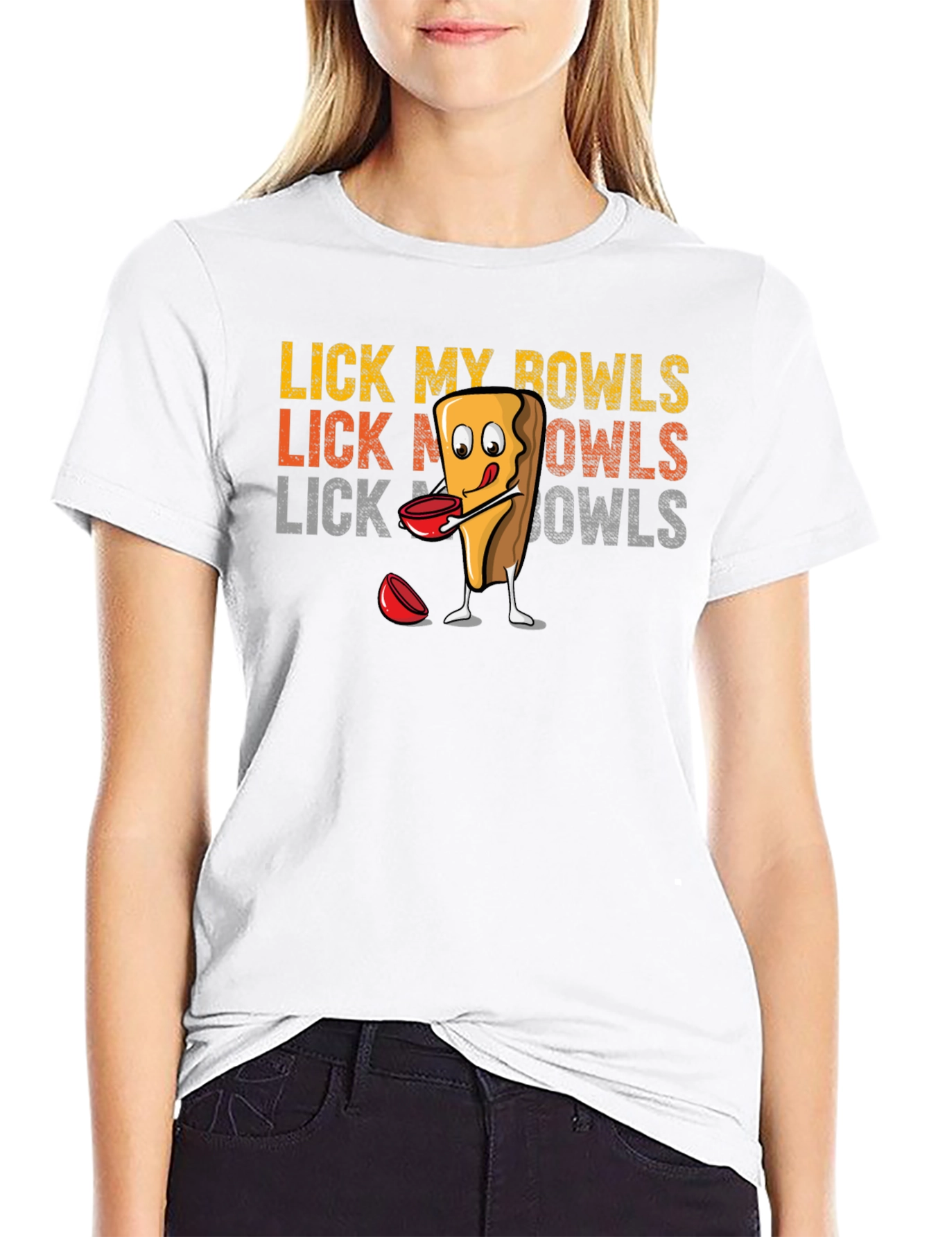 Black Lick My Bowls Graphic Tee view 9