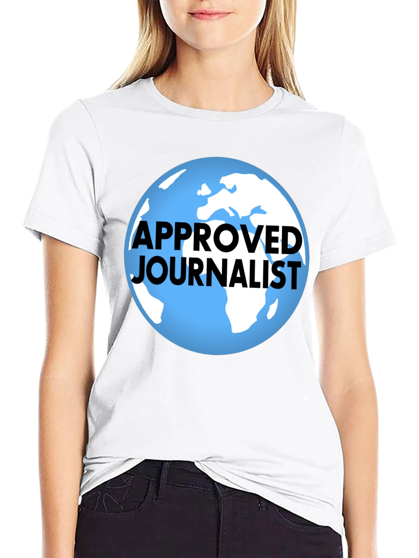 Black Approved Journalist Graphic T-Shirt - Black view 9
