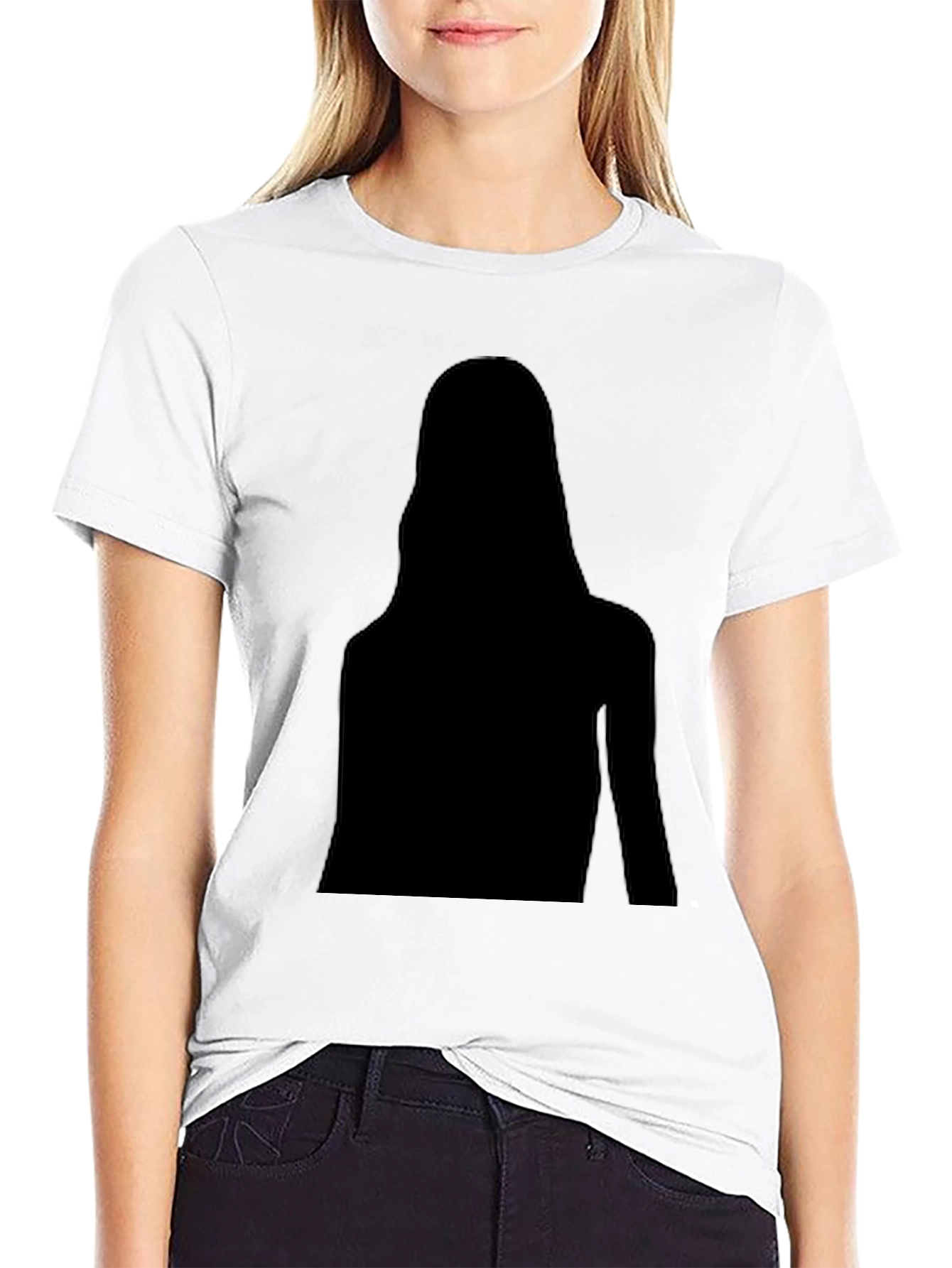 Black Silhouette Graphic Tee - Modern Style, Soft Fabric view 9