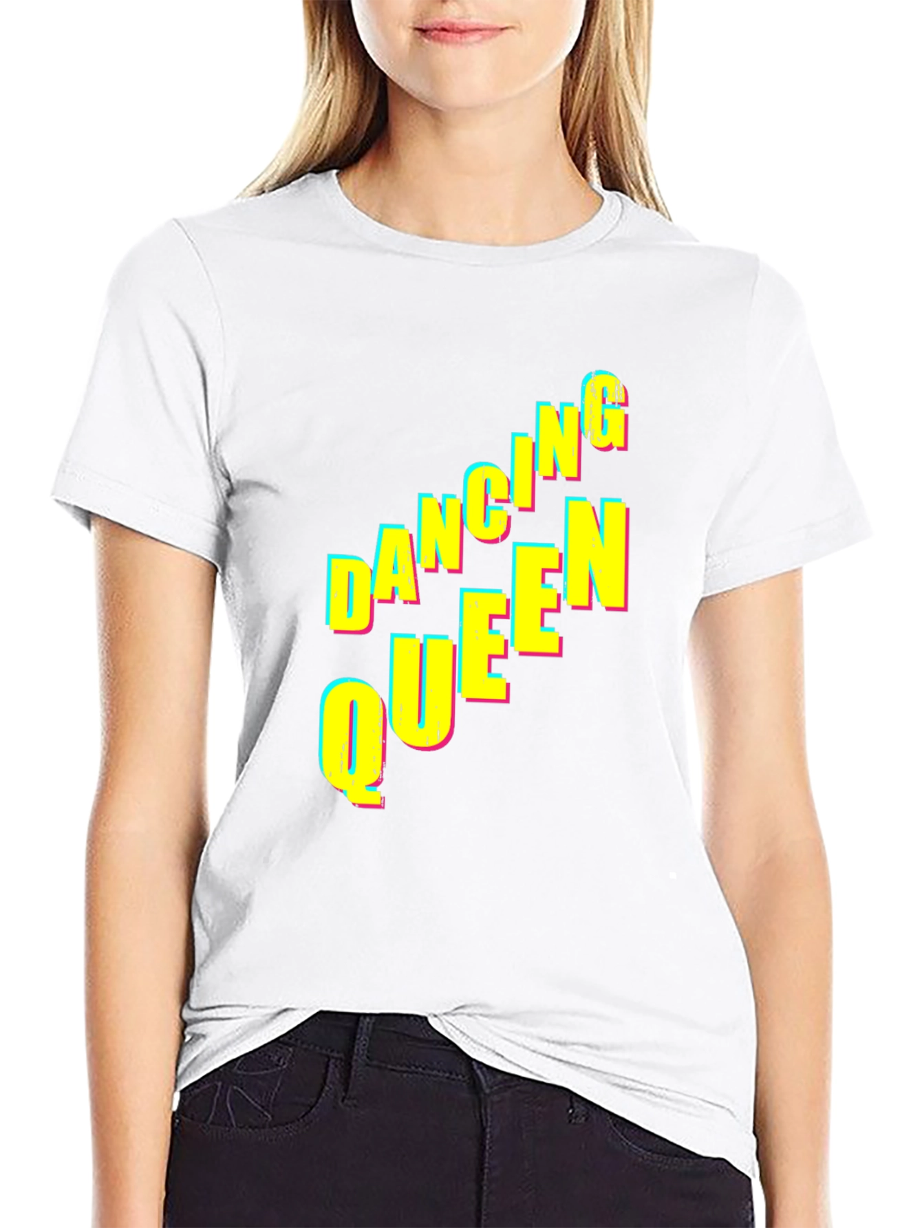 Black Dancing Queen Graphic Tee - Black Unisex T-Shirt view 9