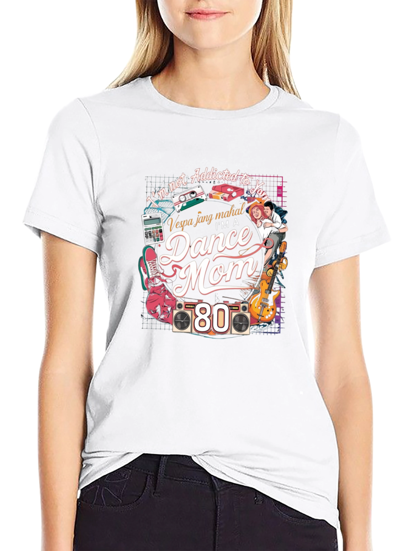 Black I'm a Dance Mom 80s T-Shirt view 9