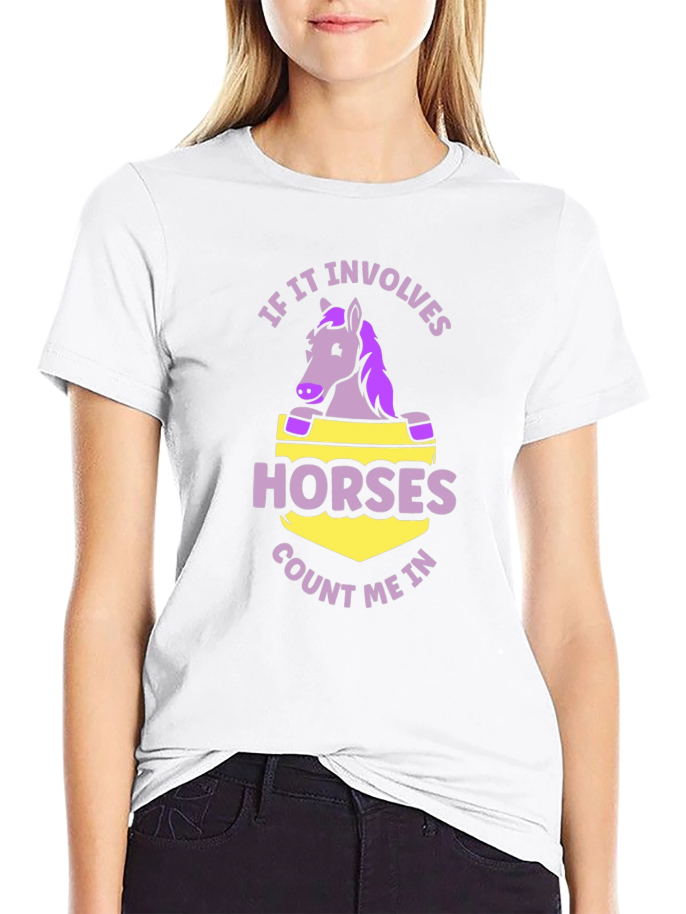 Black Horse Lover T-Shirt - Count Me In! view 9