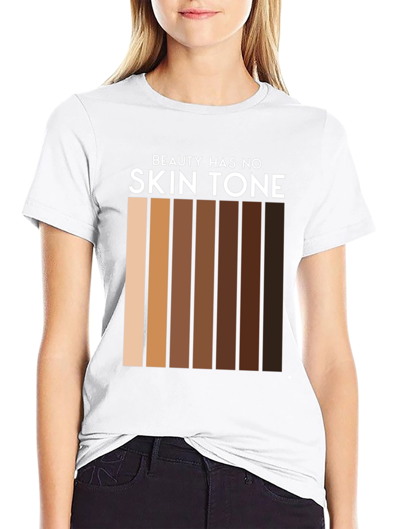 Black Beauty Has No Skin Tone T-Shirt view 9