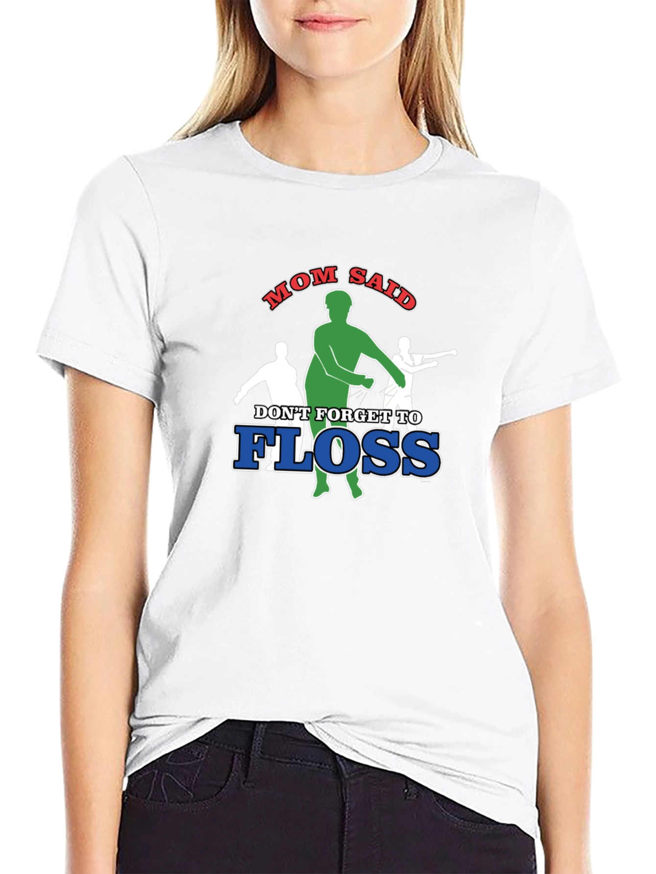 Black Mom Said Floss T-Shirt, Funny Dance Tee view 9