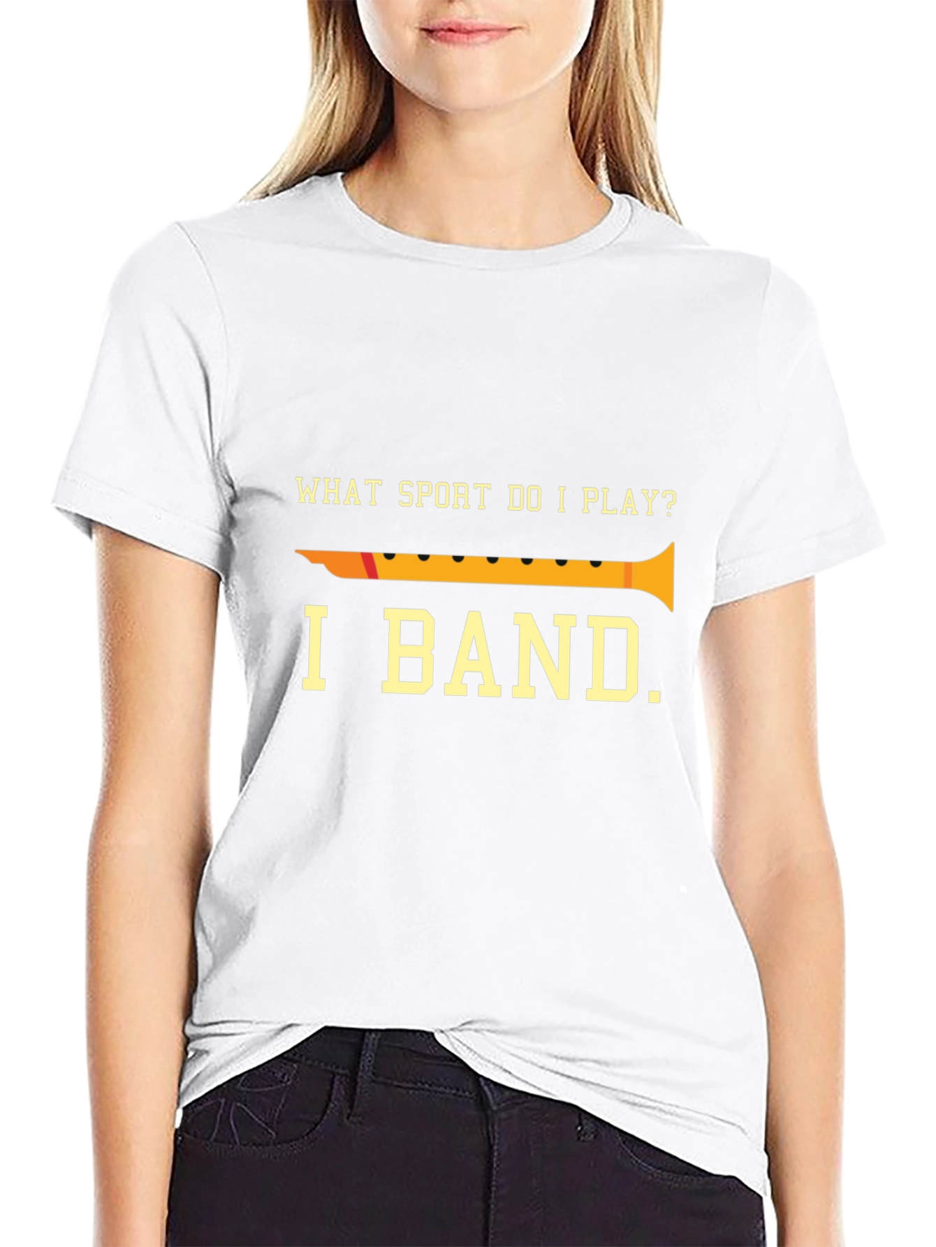 Black I Band Funny T-Shirt, Clarinet Shirt, Marching Band Tee view 9