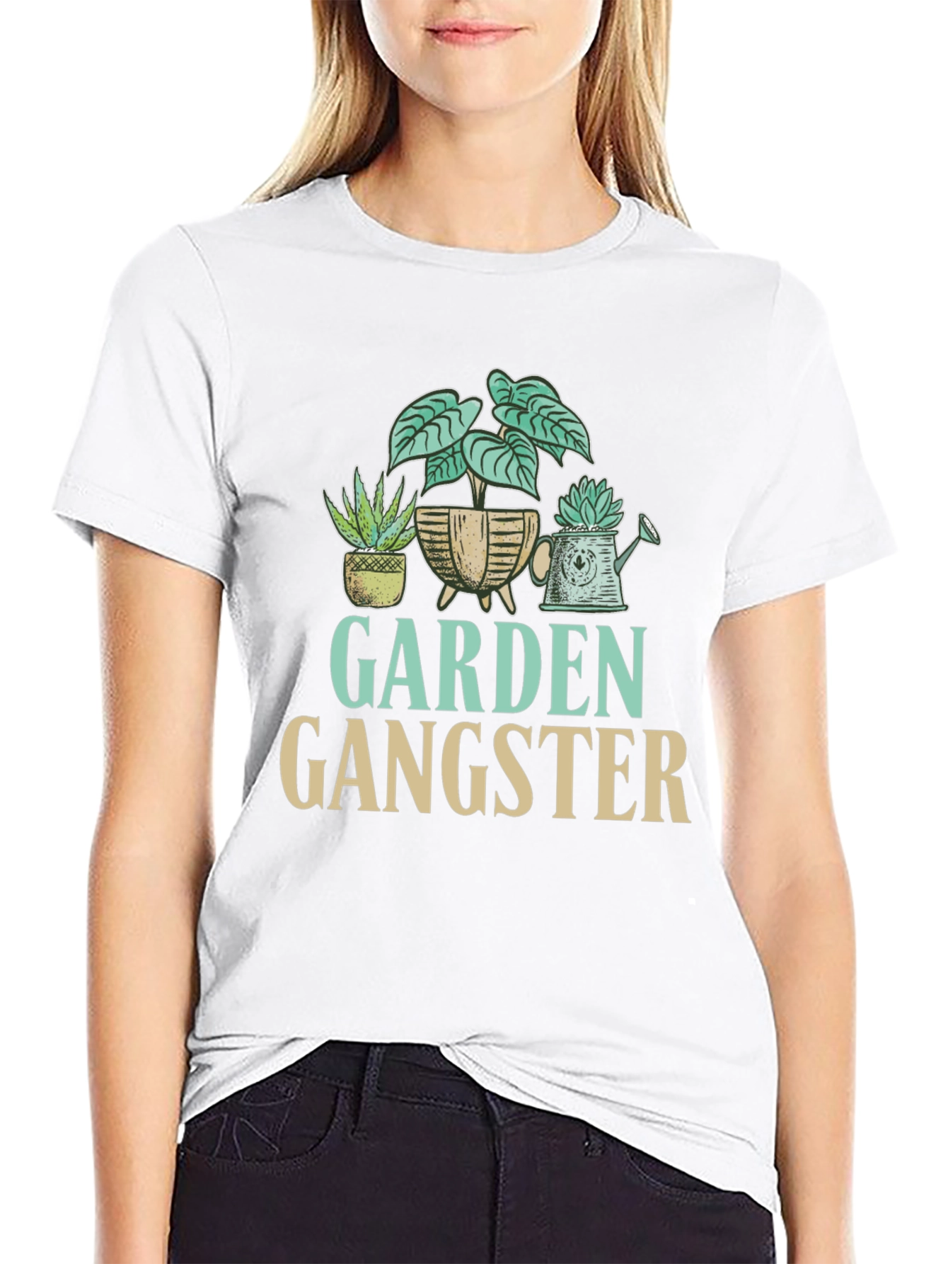 Black Garden Gangster Graphic T-Shirt view 9