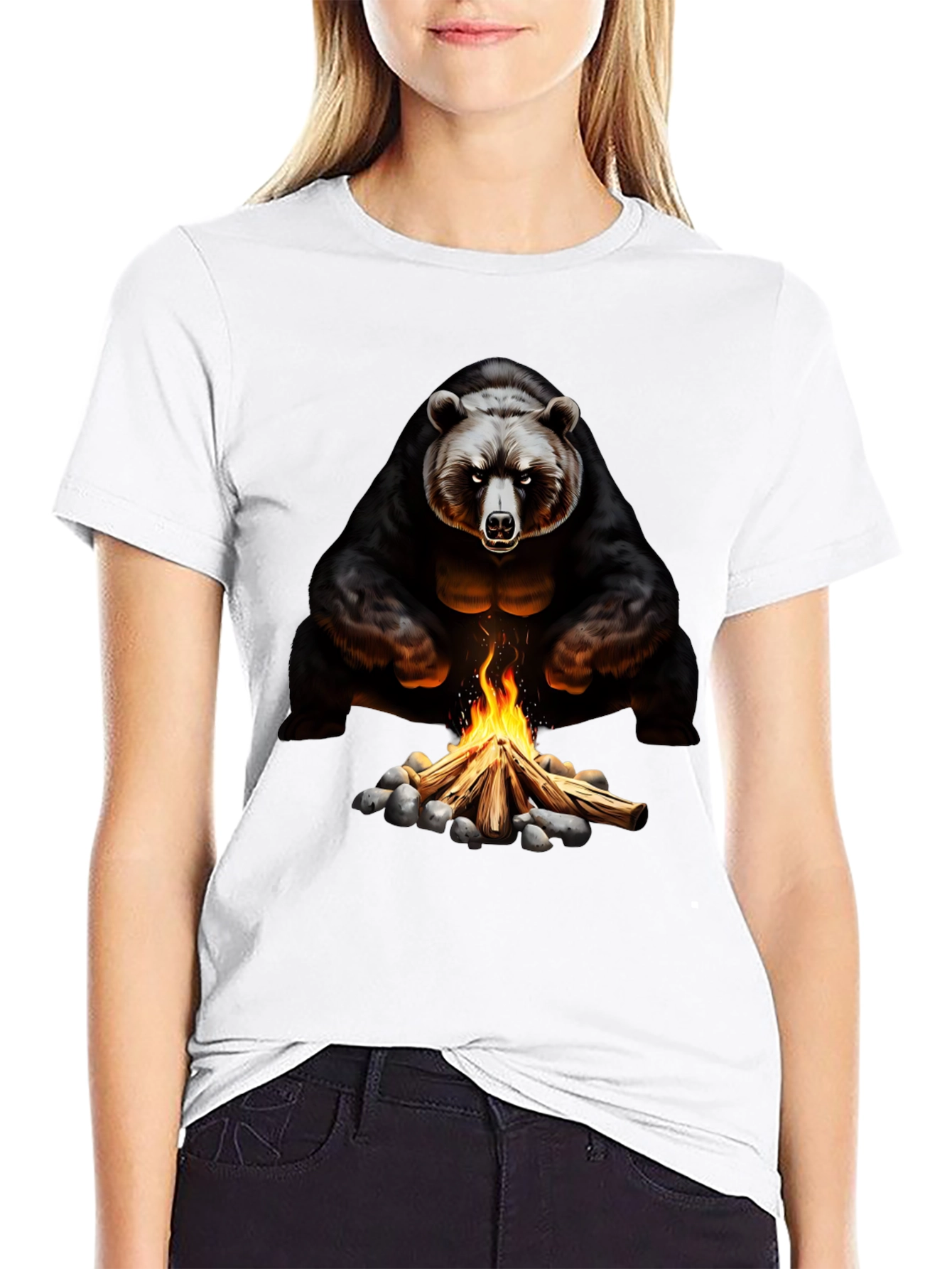 Black Bear Campfire Graphic Tee view 9