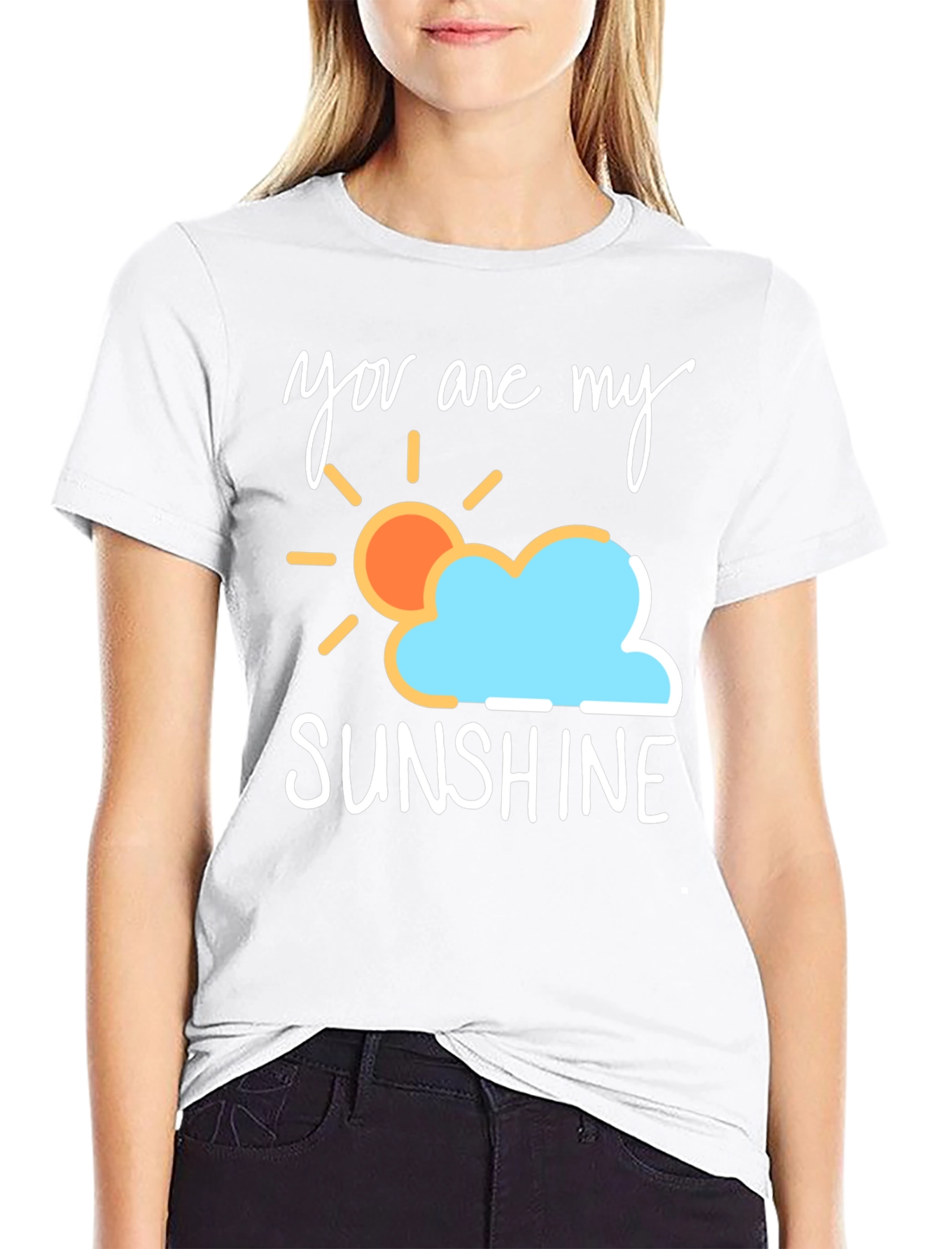 Black You Are My Sunshine T-Shirt - Soft Cotton Blend view 9
