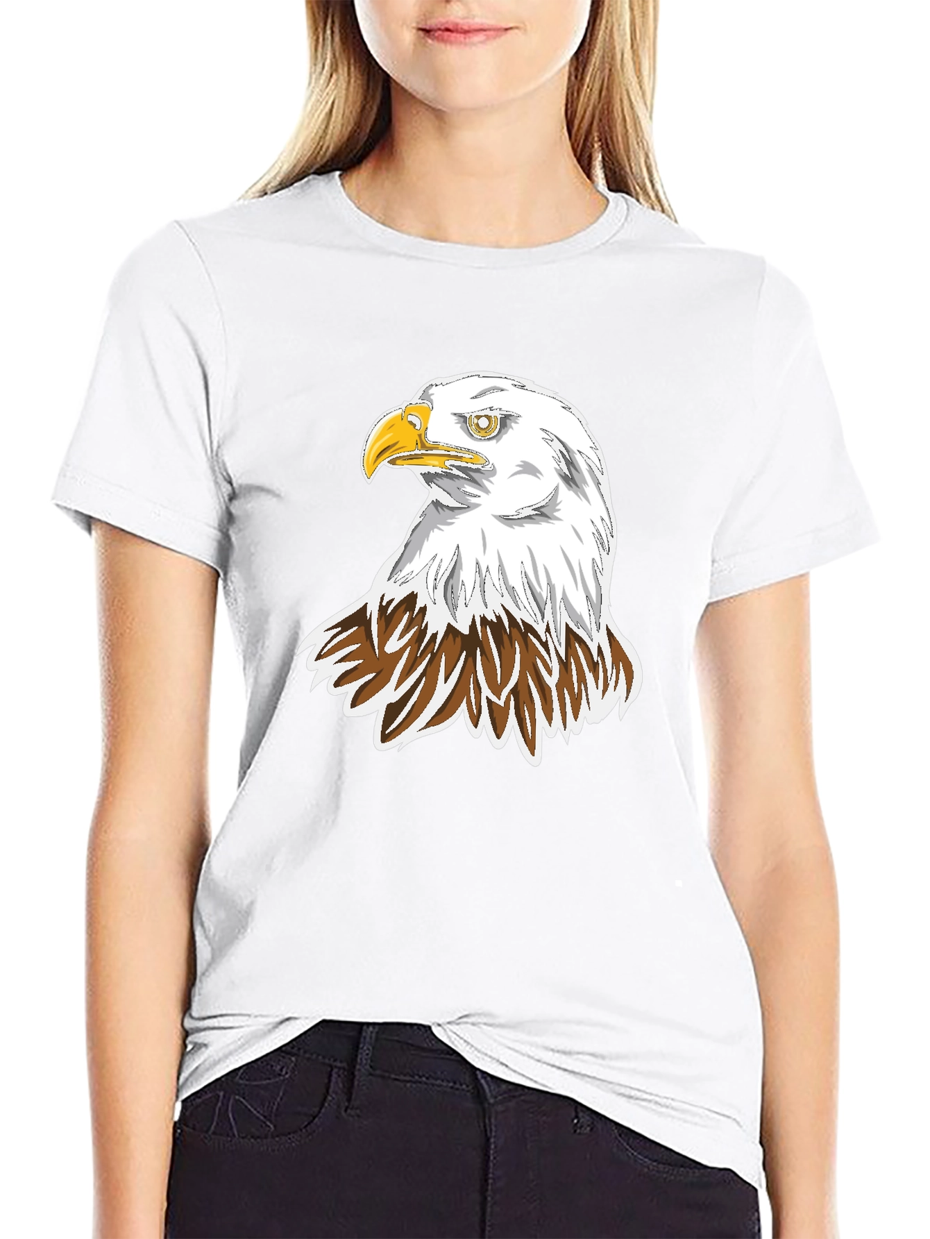 Black Black Eagle Graphic Tee view 9