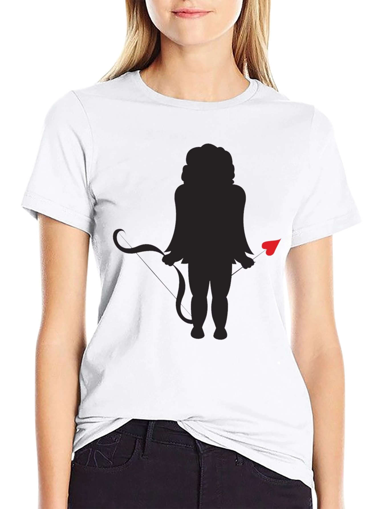 Black Devil Cupid Graphic Tee - Men's Black T-Shirt view 9