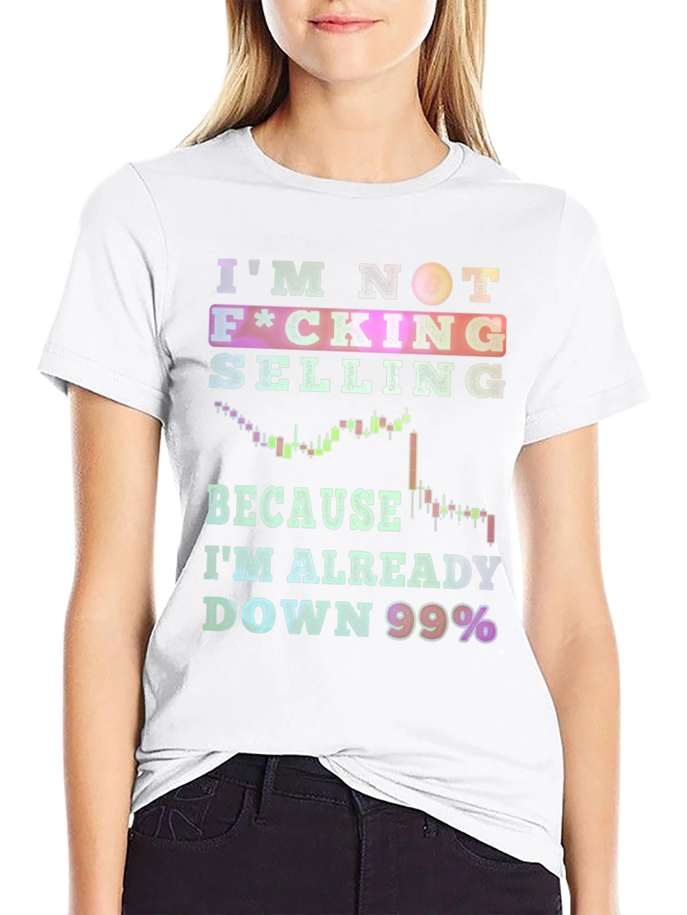 Black I'm Not Selling T-Shirt - Down 99% view 9