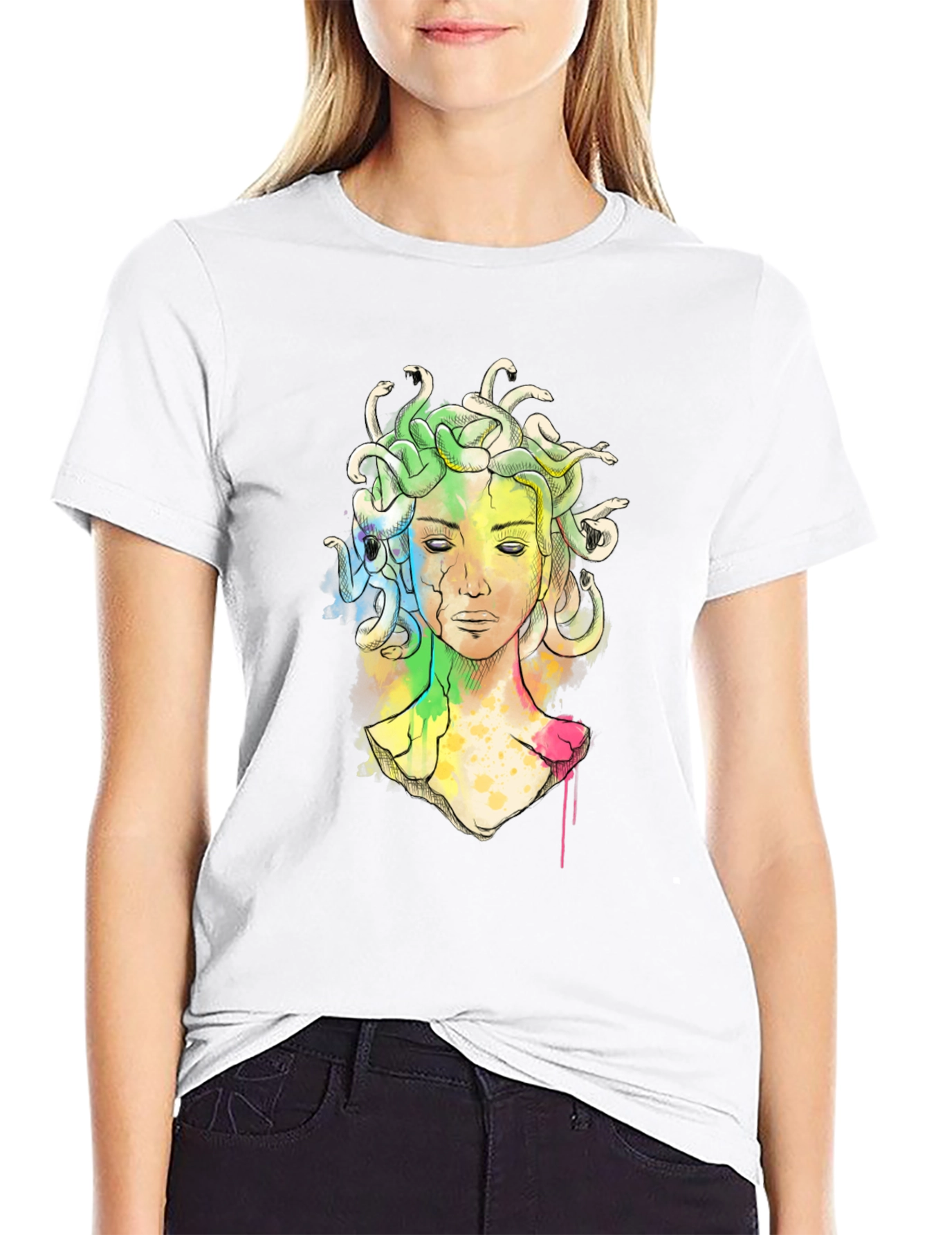 Black Medusa Graphic Tee - Modern Myth T-Shirt view 9