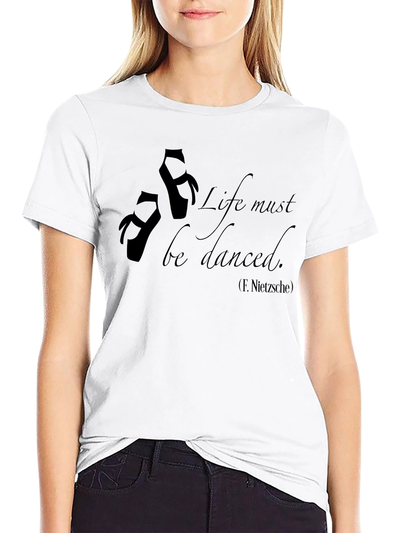 Black Life Must Be Danced T-Shirt - Ballet Inspired Tee view 9