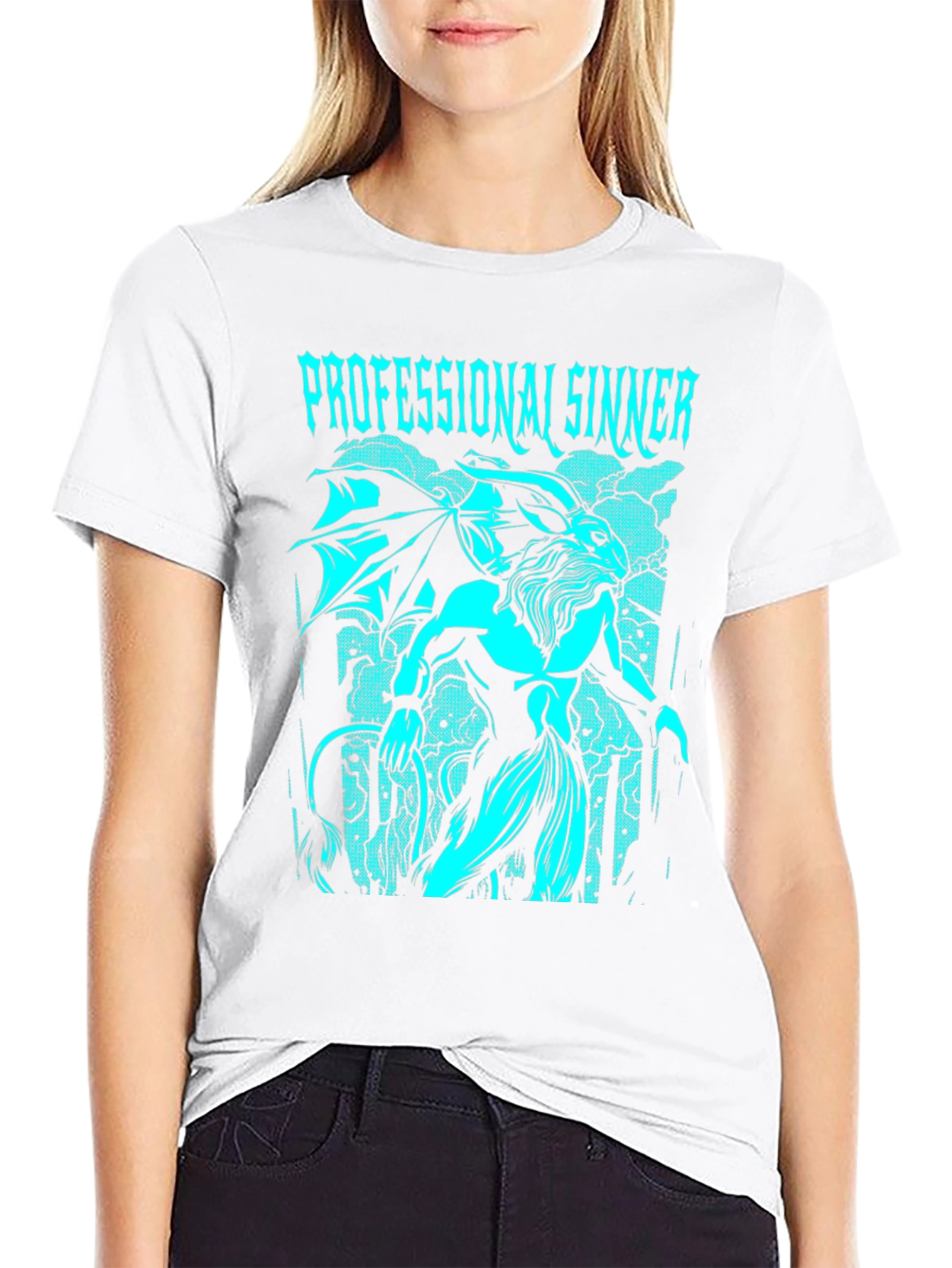 Black Professional Sinner Graphic T-Shirt view 9