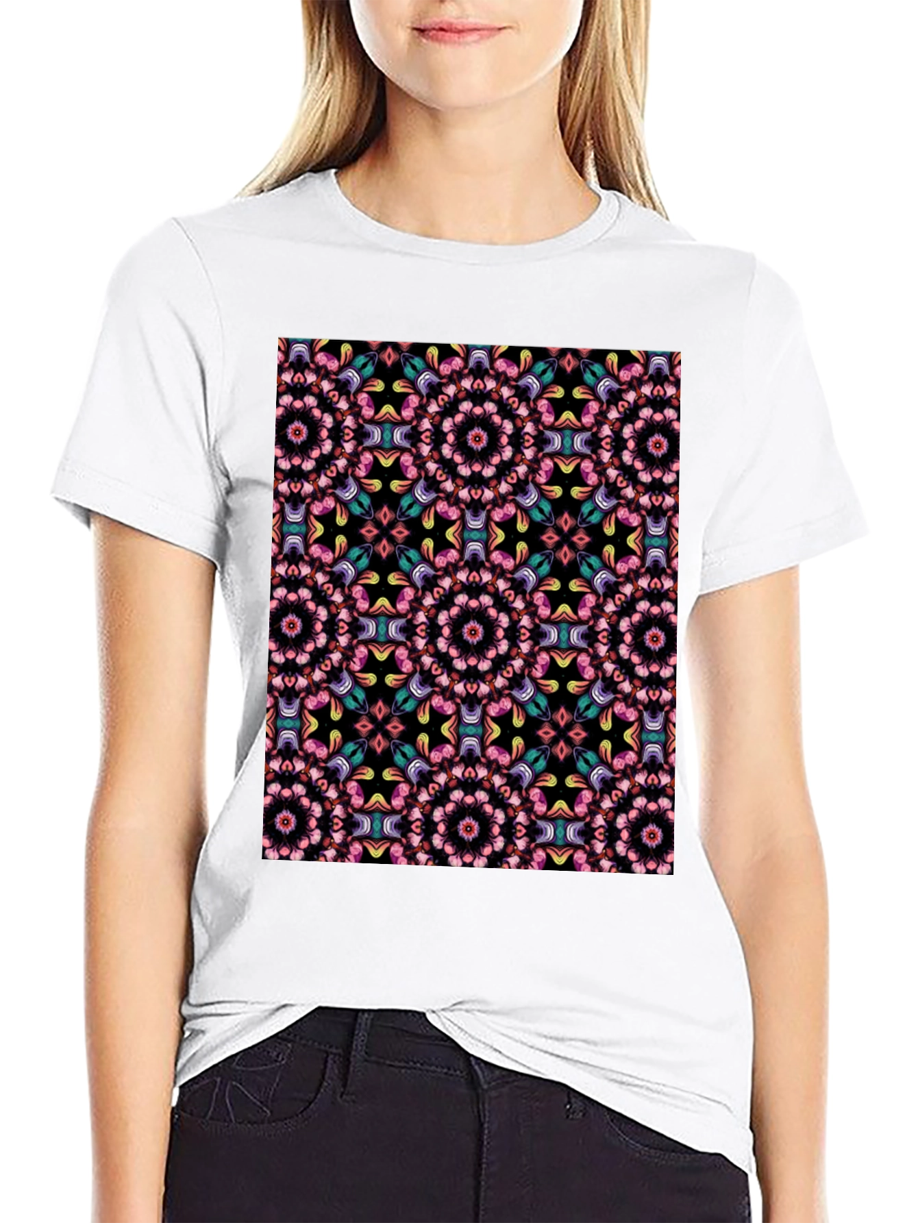 Black Kaleidoscope Dream Black Tee view 9