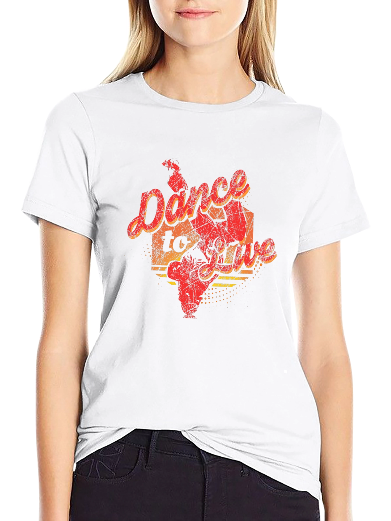 Black Dance To Live Graphic Tee - Black view 9