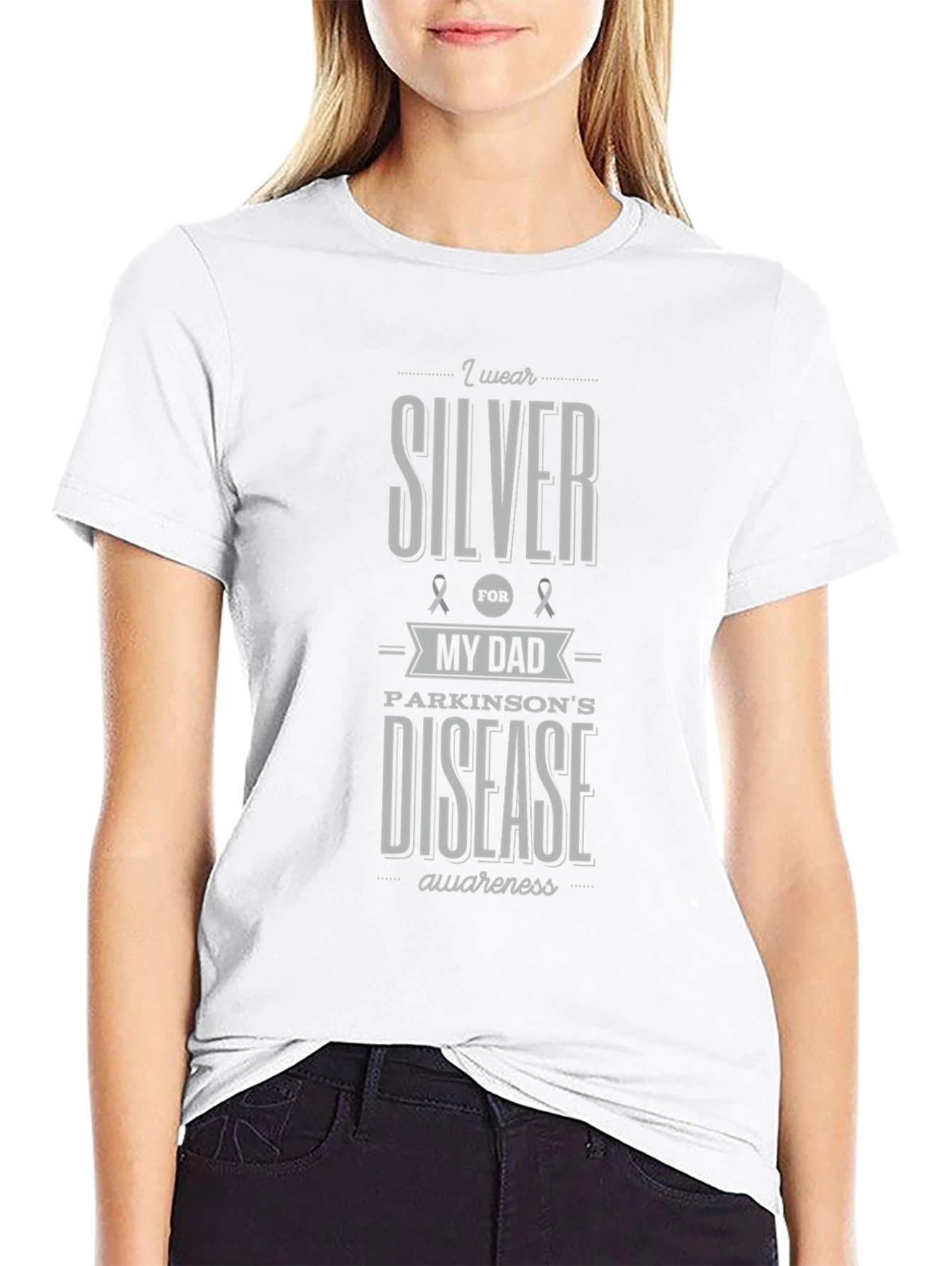 Parkinson's Disease Awareness Ribbon T-Shirt - 9