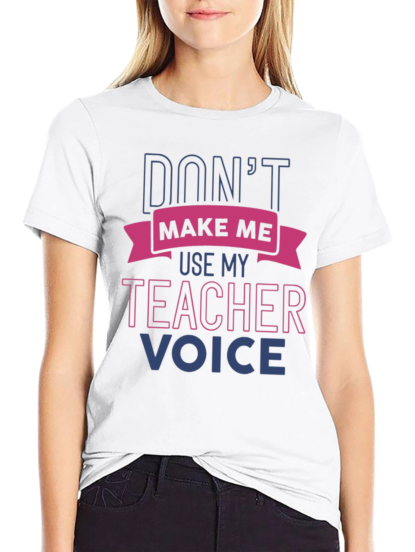 Black Teacher Voice Funny T-Shirt view 9