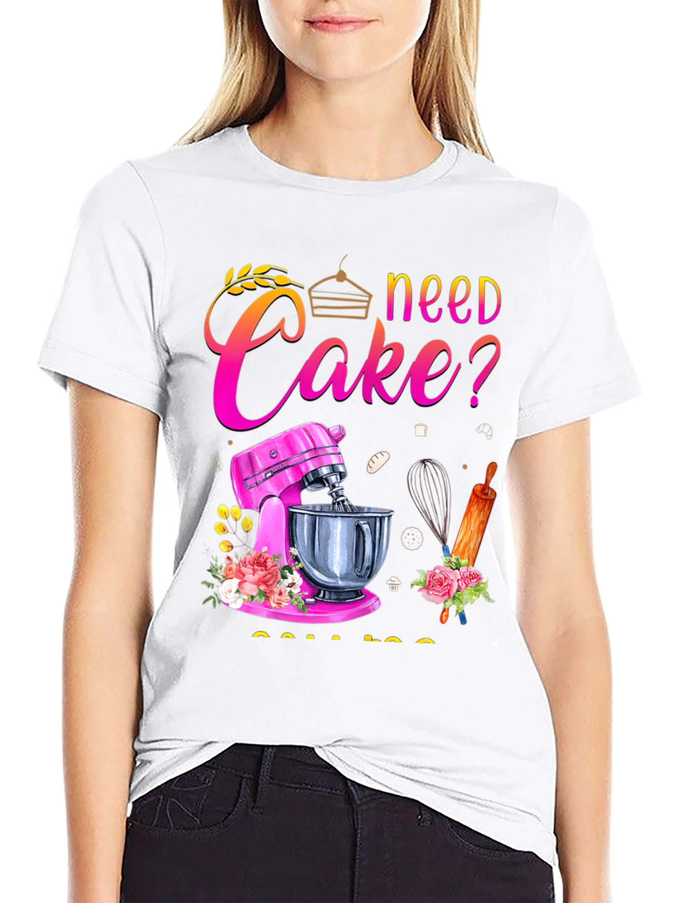 Black Need Cake? Baking T-Shirt - Great for Bakers! view 9
