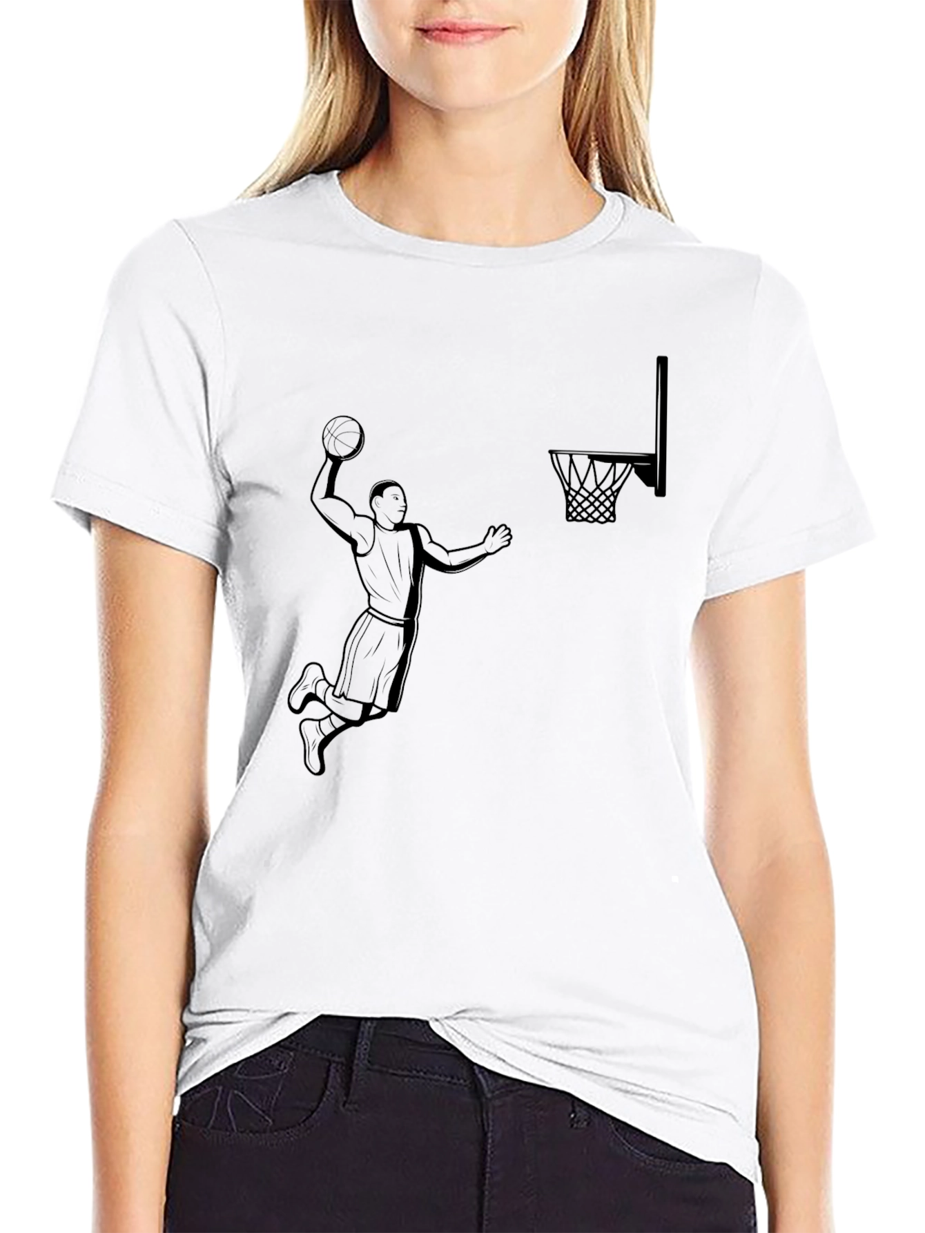 Basketball Dunk Graphic T-Shirt - Stylish Cotton Tee - 9