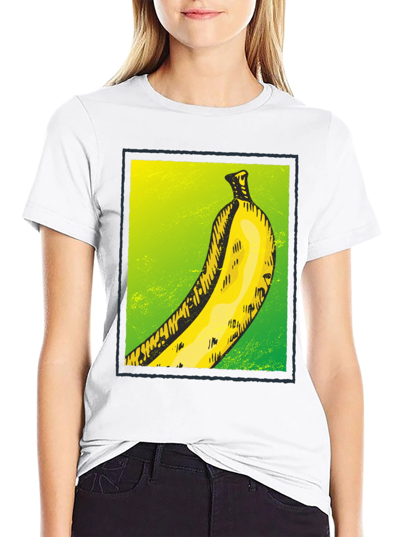 Black Banana Graphic Tee - Quirky Fruit Design view 9