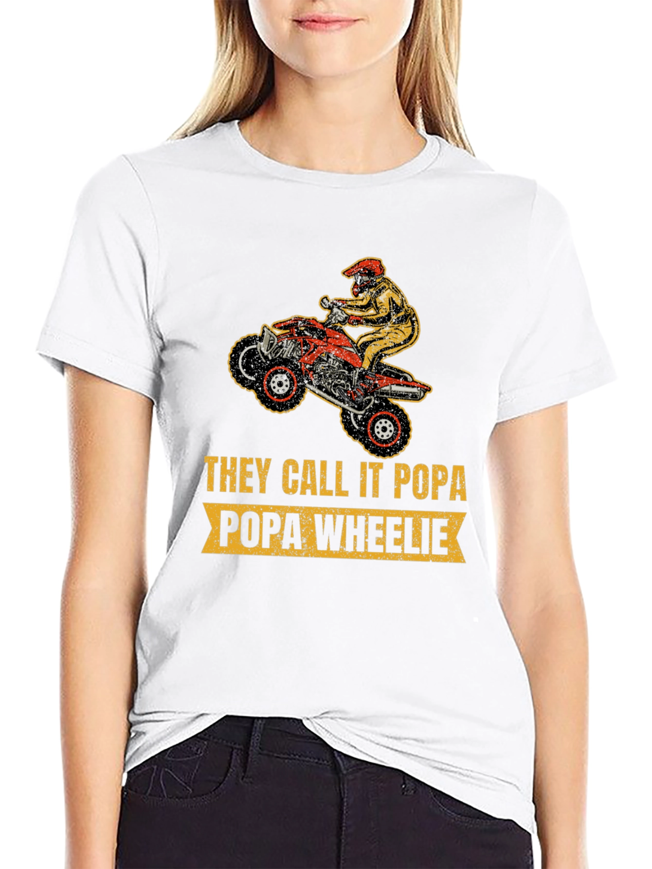 Popa Wheelie T-Shirt - Motocross Dad Tee - 9