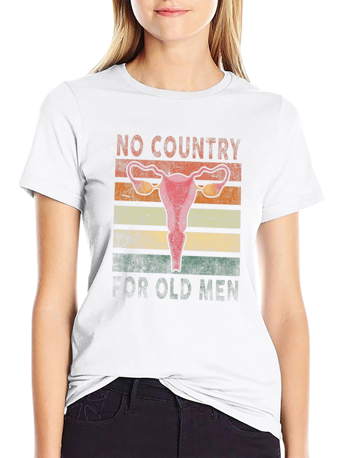 Black No Country for Old Men T-Shirt view 9