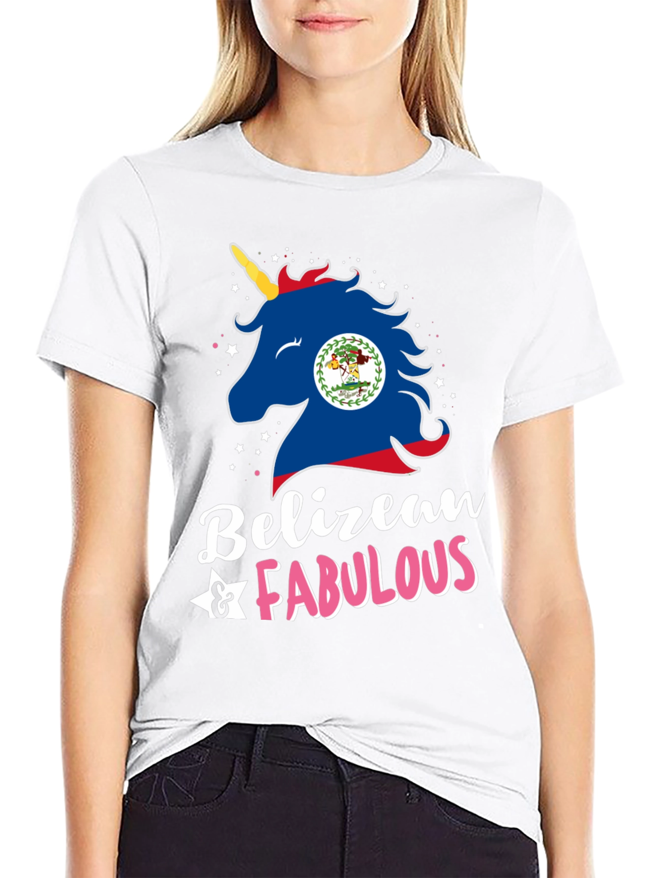 Black Belizean & Fabulous Unisex T-Shirt view 9