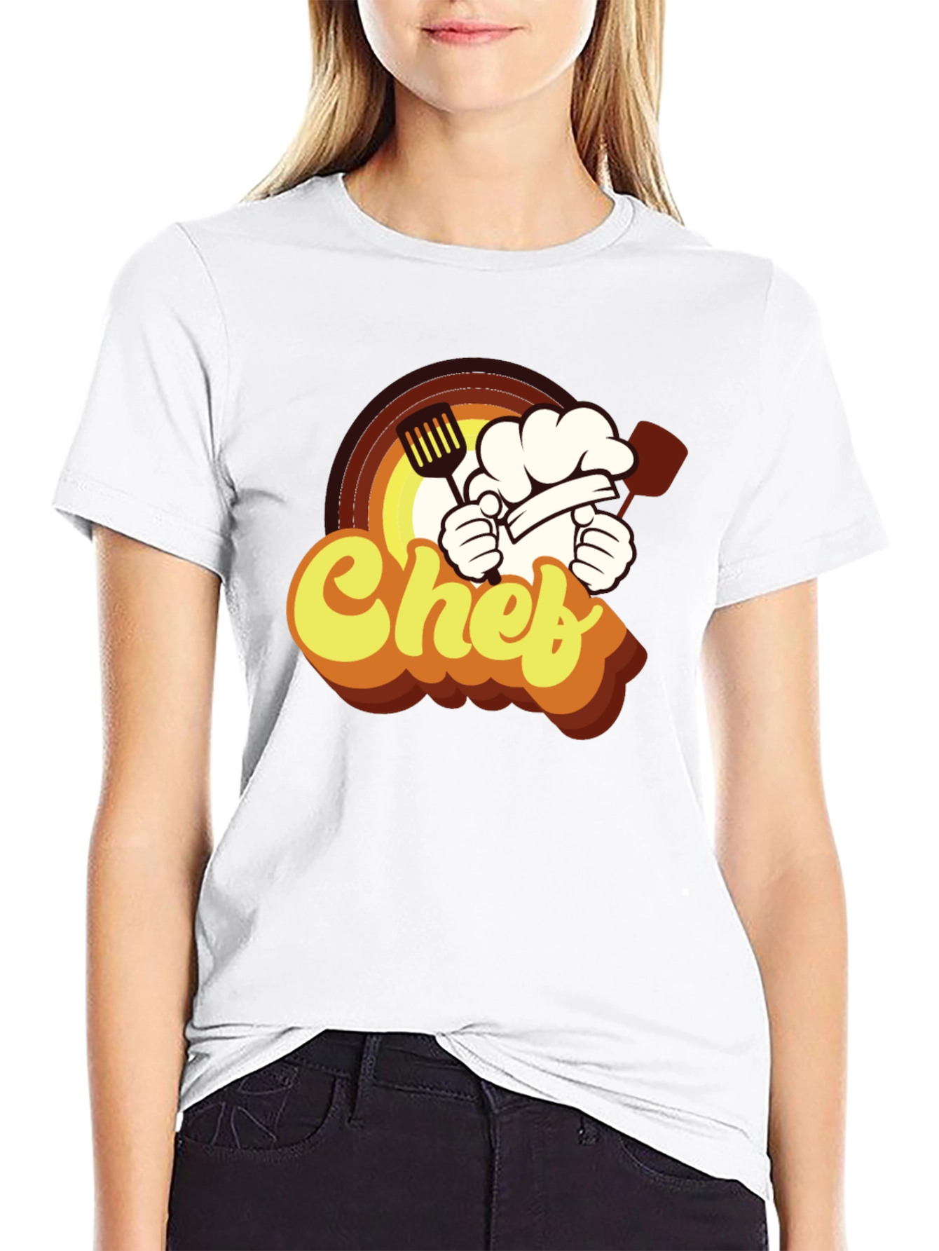 Black Retro Chef T-Shirt - Culinary Cook Graphic Tee view 9