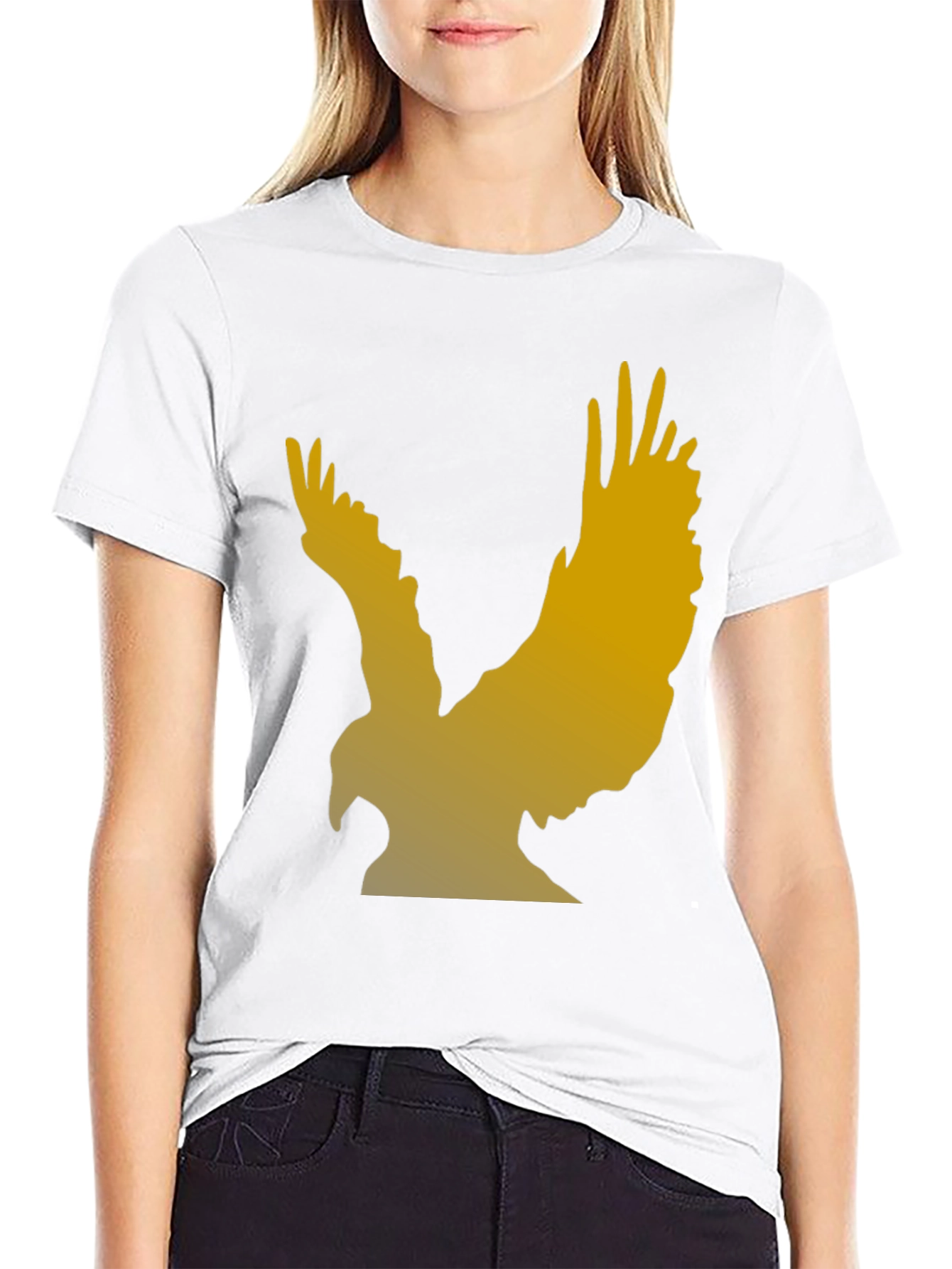 Black Eagle Graphic T-Shirt - Black view 9