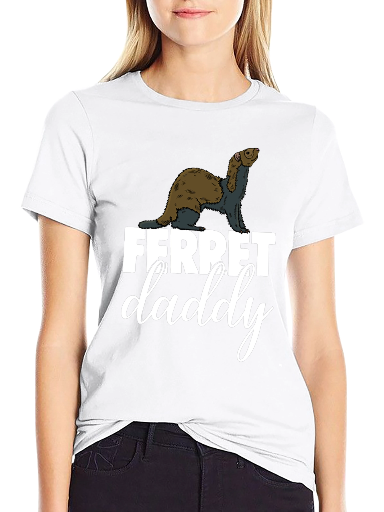 Black Ferret Daddy Graphic Tee view 9