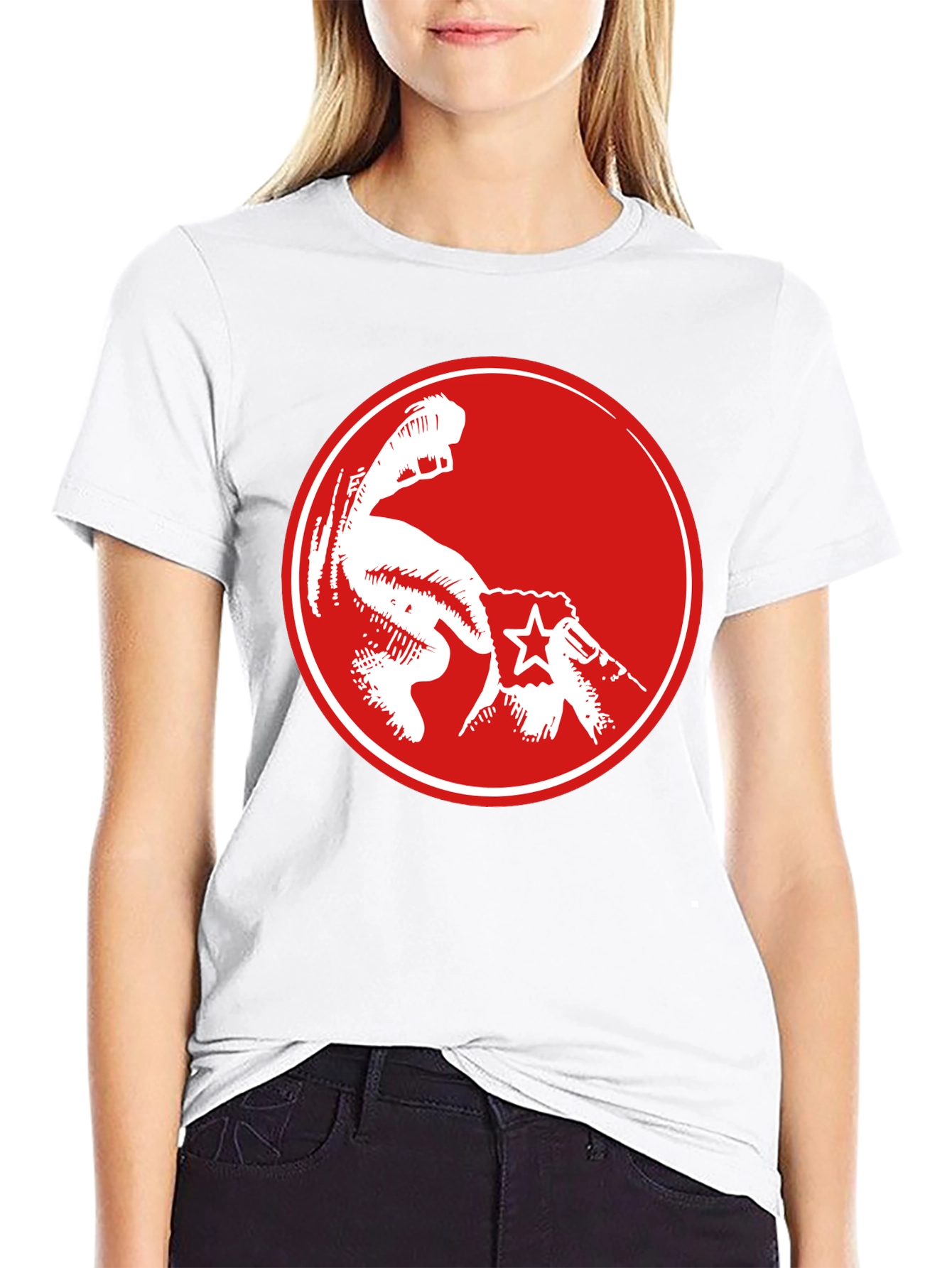 Black Red Fist Graphic Black T-Shirt - Power & Revolution view 9