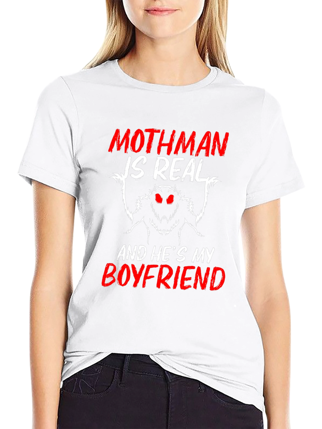 Mothman Boyfriend Graphic Tee - Cryptid Lover Shirt - 9
