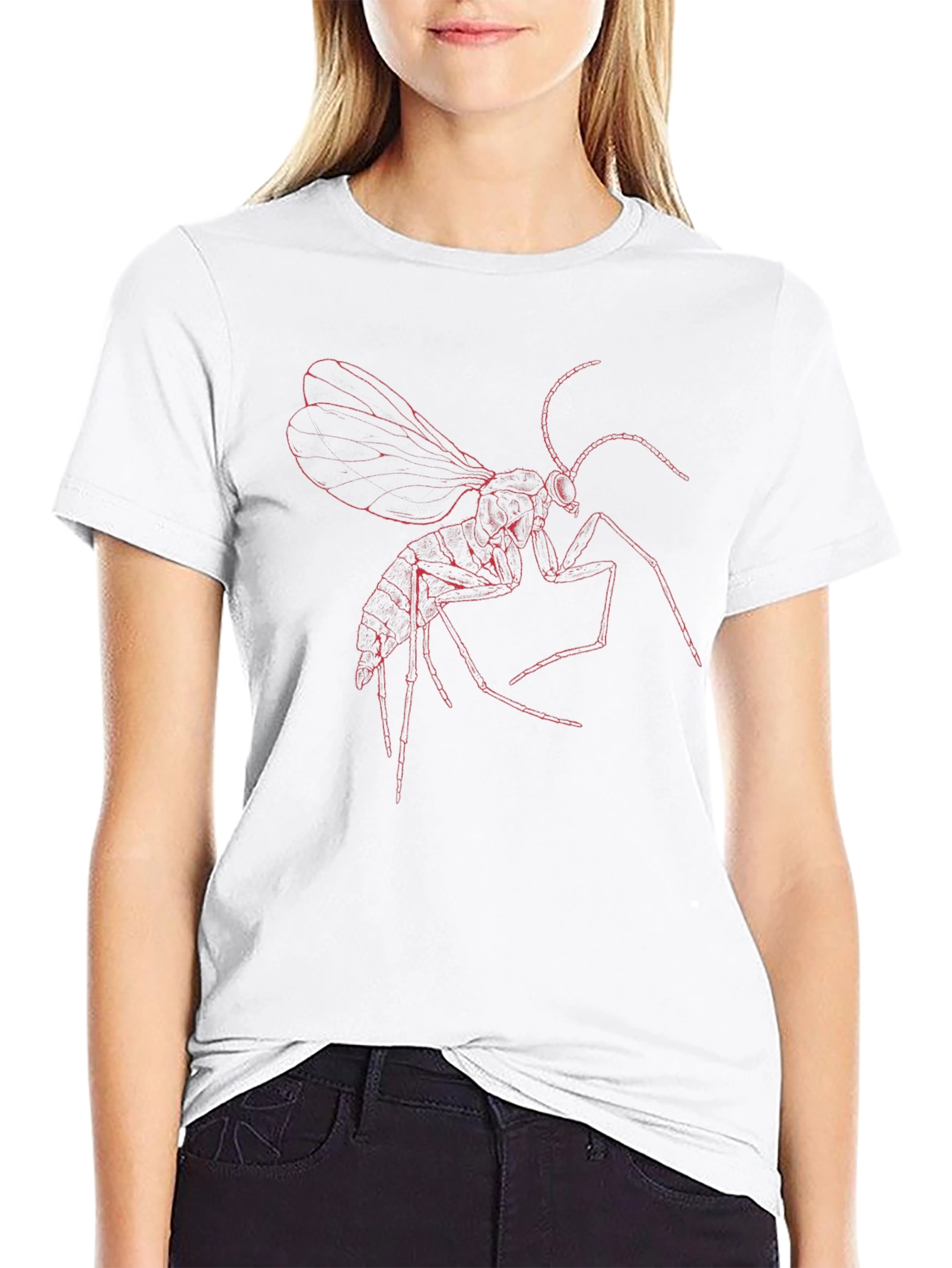 Black Bug Graphic Black Tee view 9