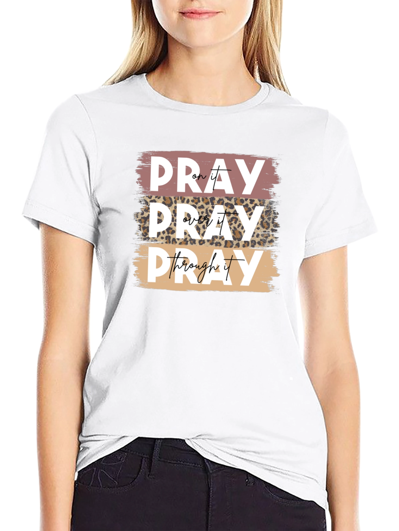 Black Pray On It T-Shirt view 9