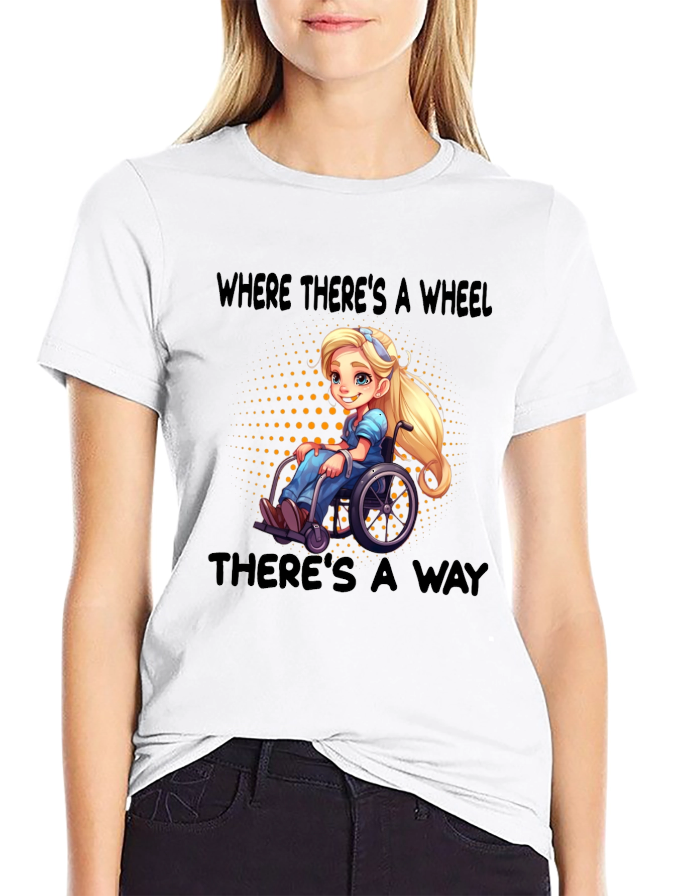 Empowering Wheelchair Cartoon Tee - 9