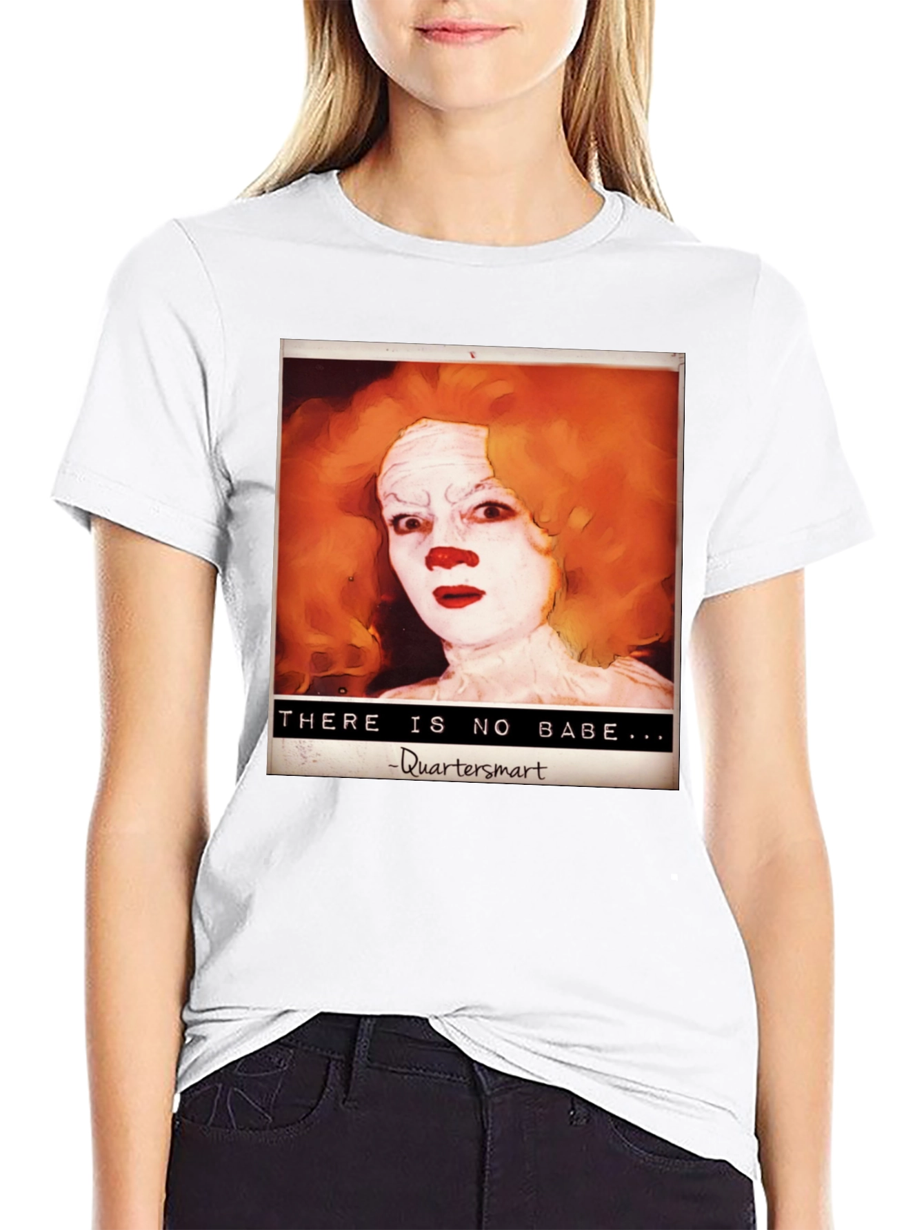 Black Creepy Clown Art T-Shirt view 9