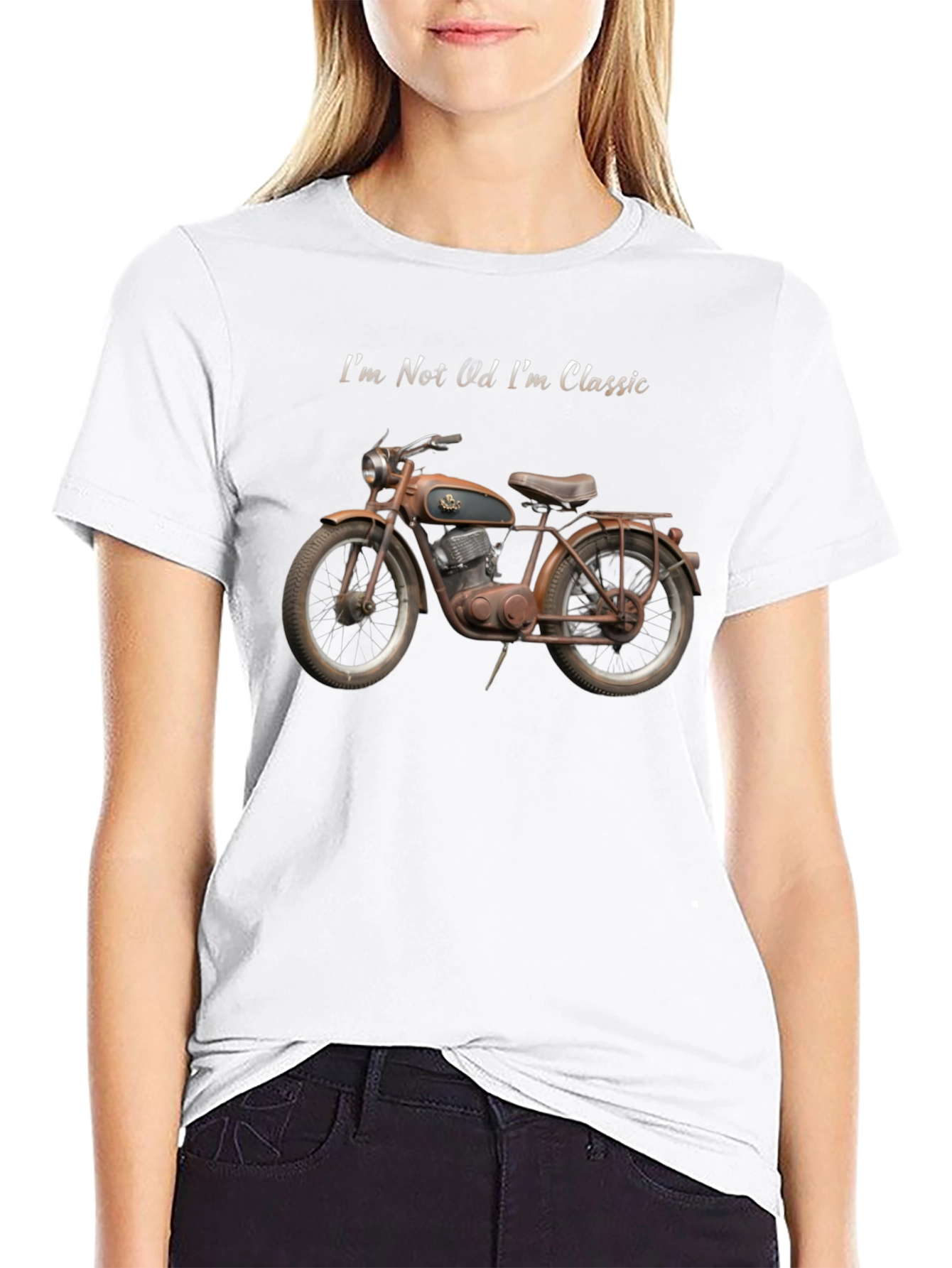 Black Vintage Motorcycle Graphic T-Shirt - Classic Style view 9