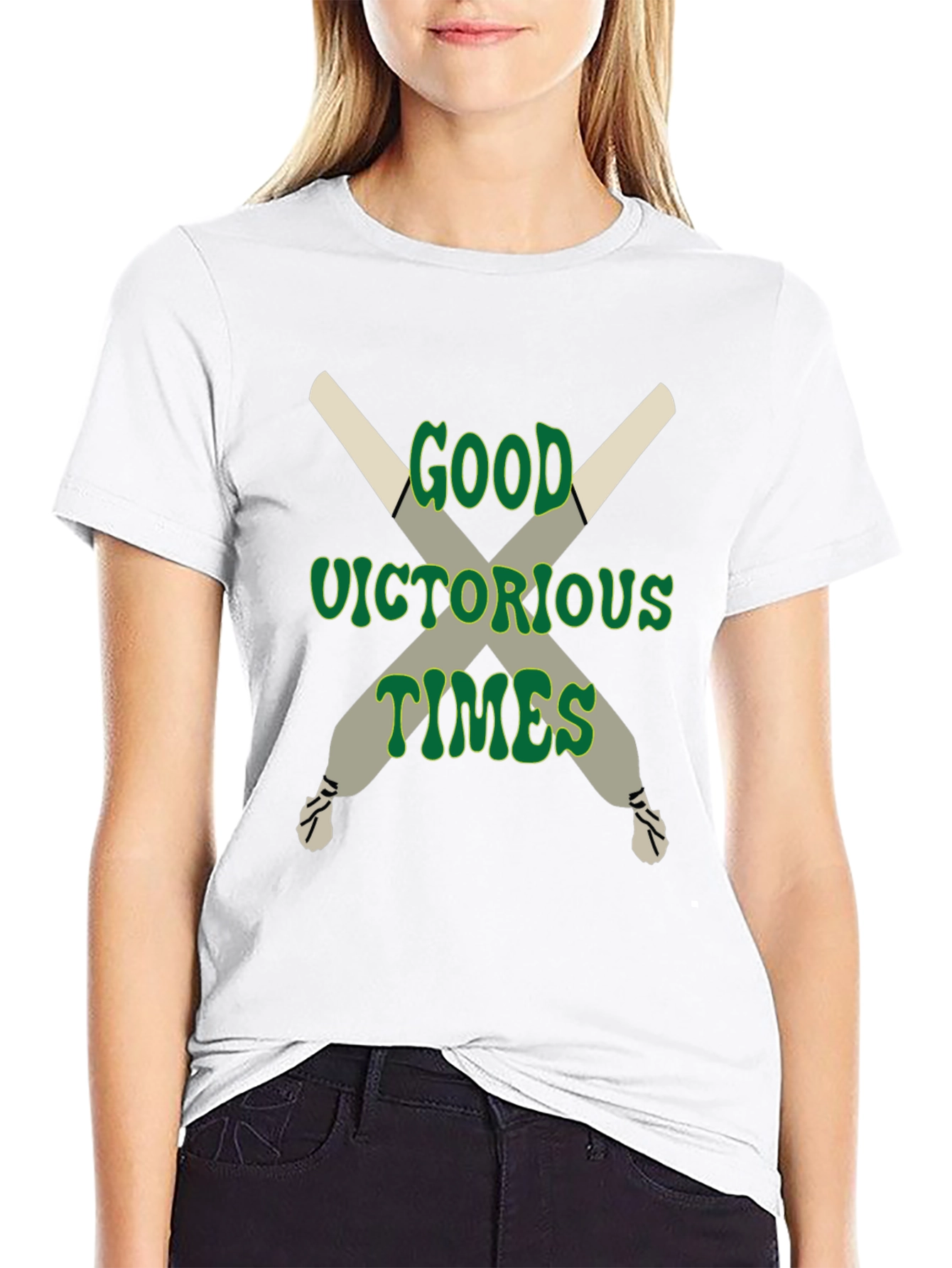 Black Good Victorious Times Graphic T-Shirt view 9