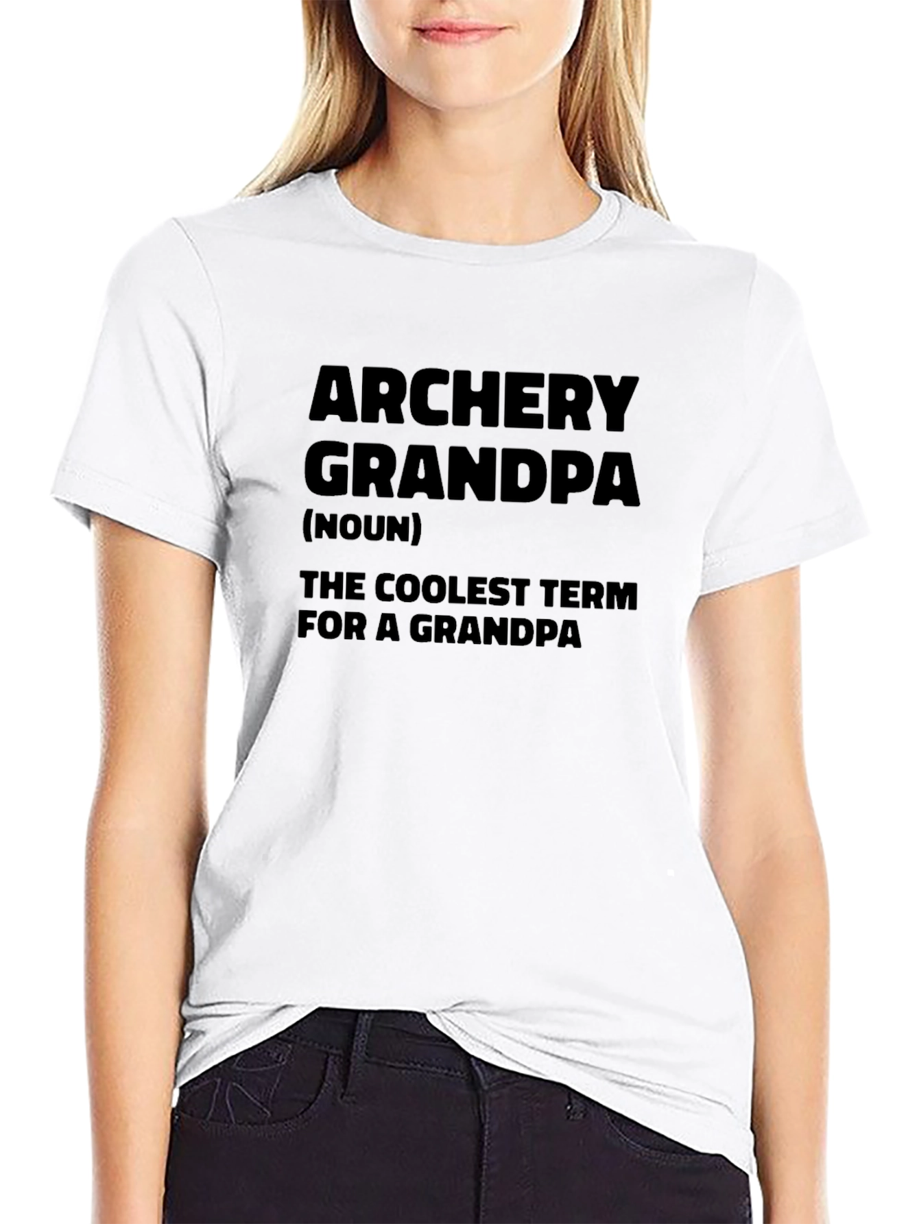 Black Archery Grandpa T-Shirt - Coolest Grandpa Term Tee view 9