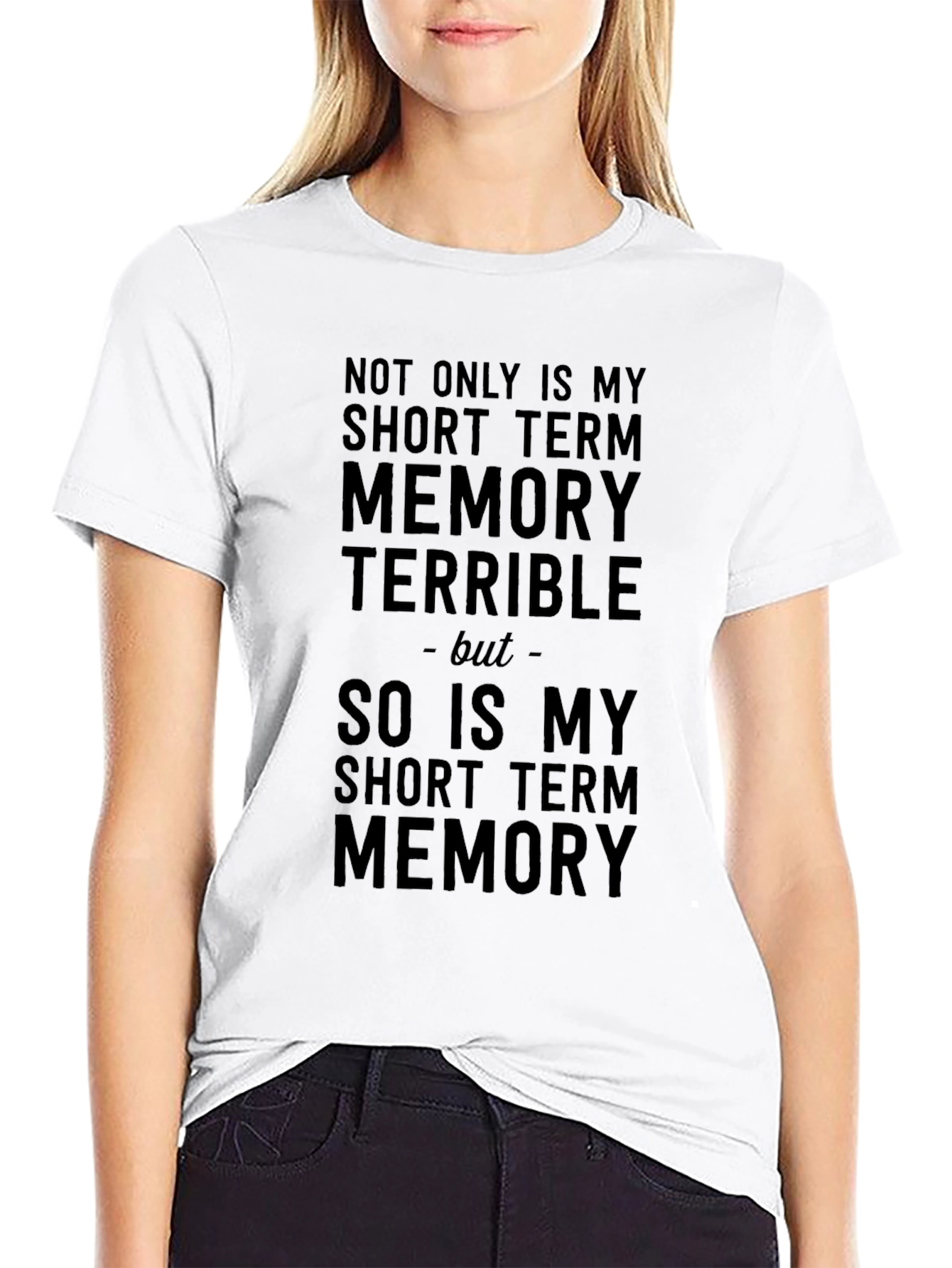 Black Humorous Memory T-Shirt view 9