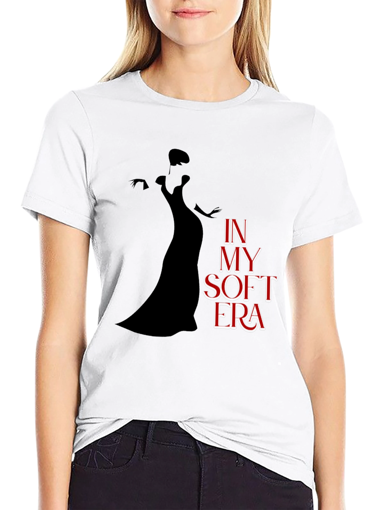 Black In My Soft Era Graphic Tee view 9